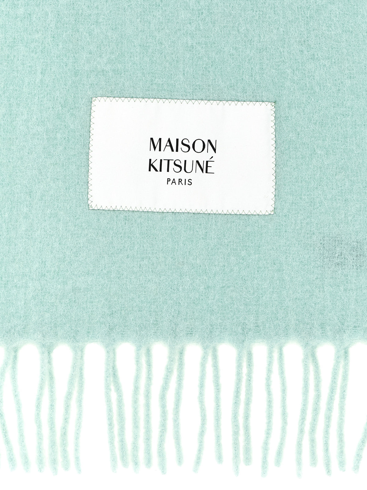 Maison Kitsune Logo Patch Scarf