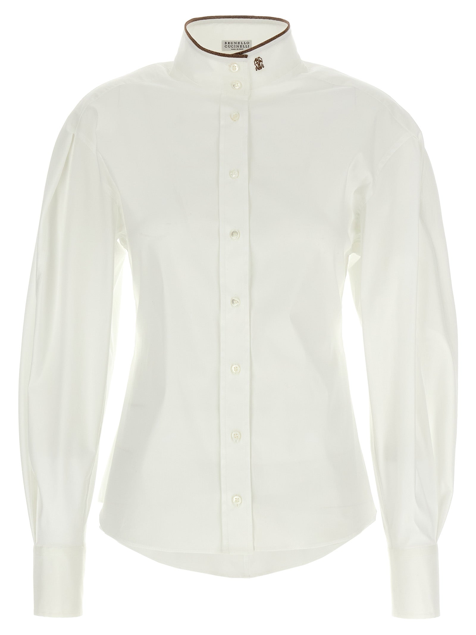 Brunello Cucinelli 'Shiny Collar Detail' Shirt
