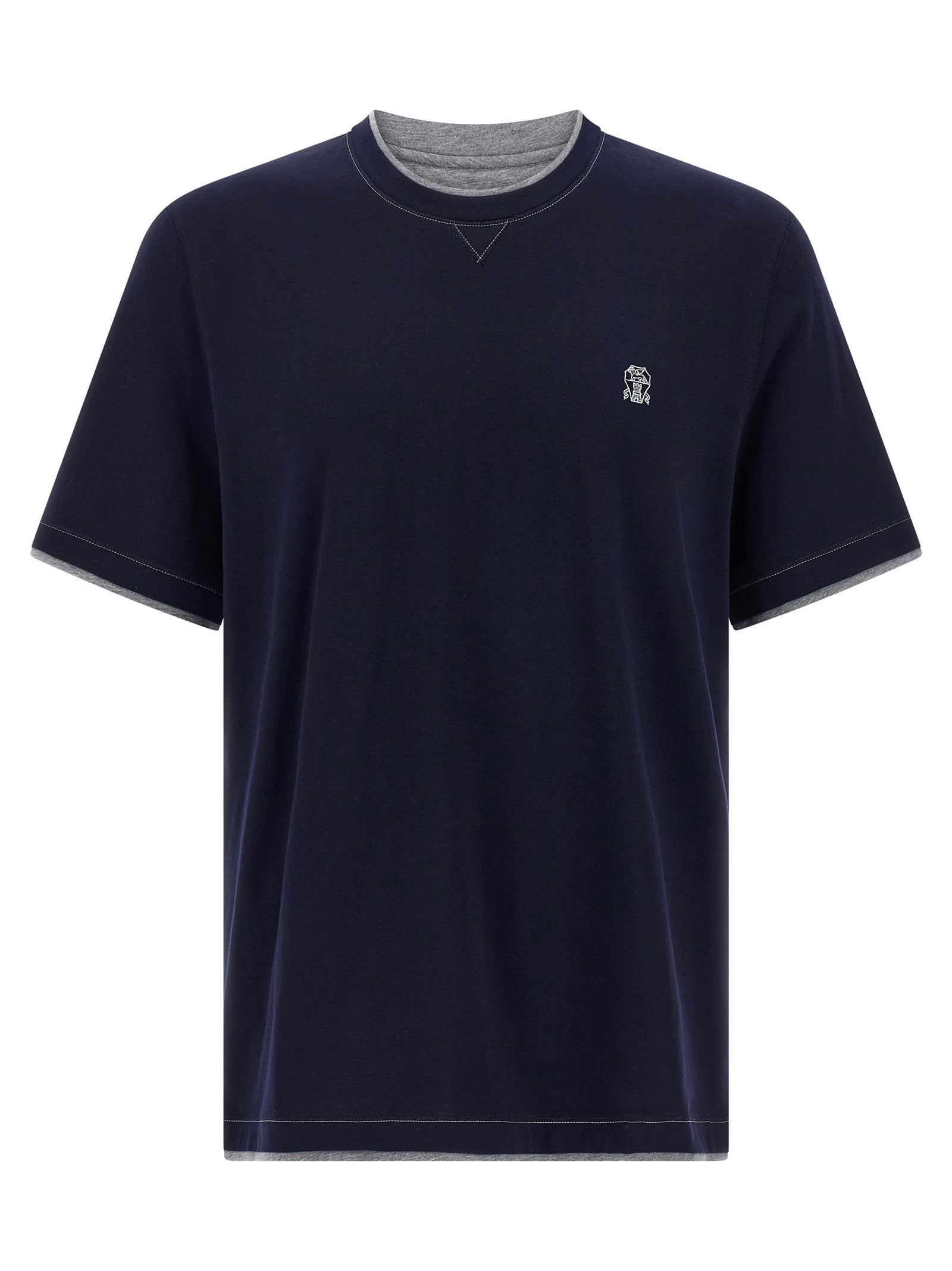 Brunello Cucinelli Double Layer T-Shirt