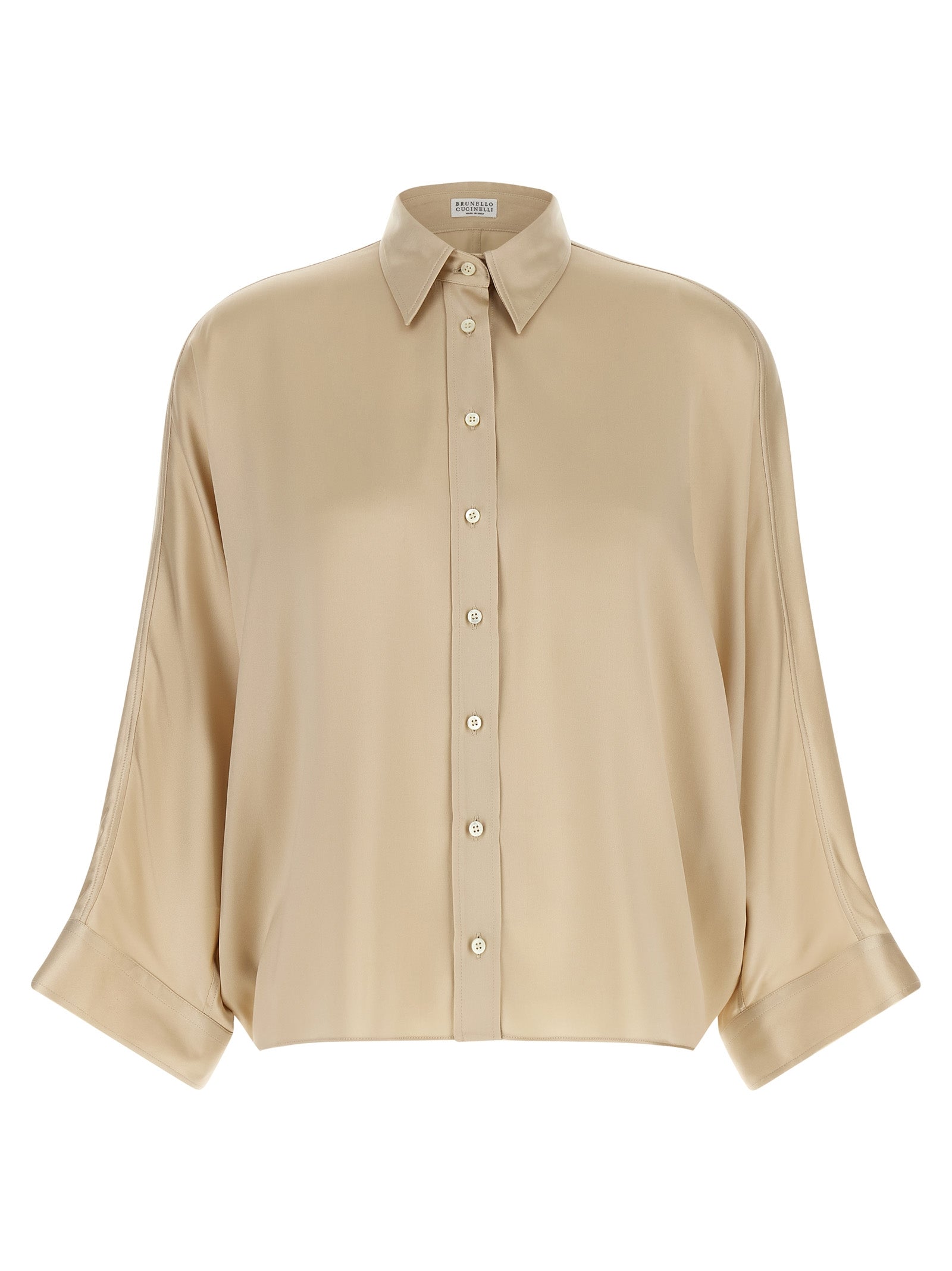 Brunello Cucinelli 'Monile' Satin Shirt