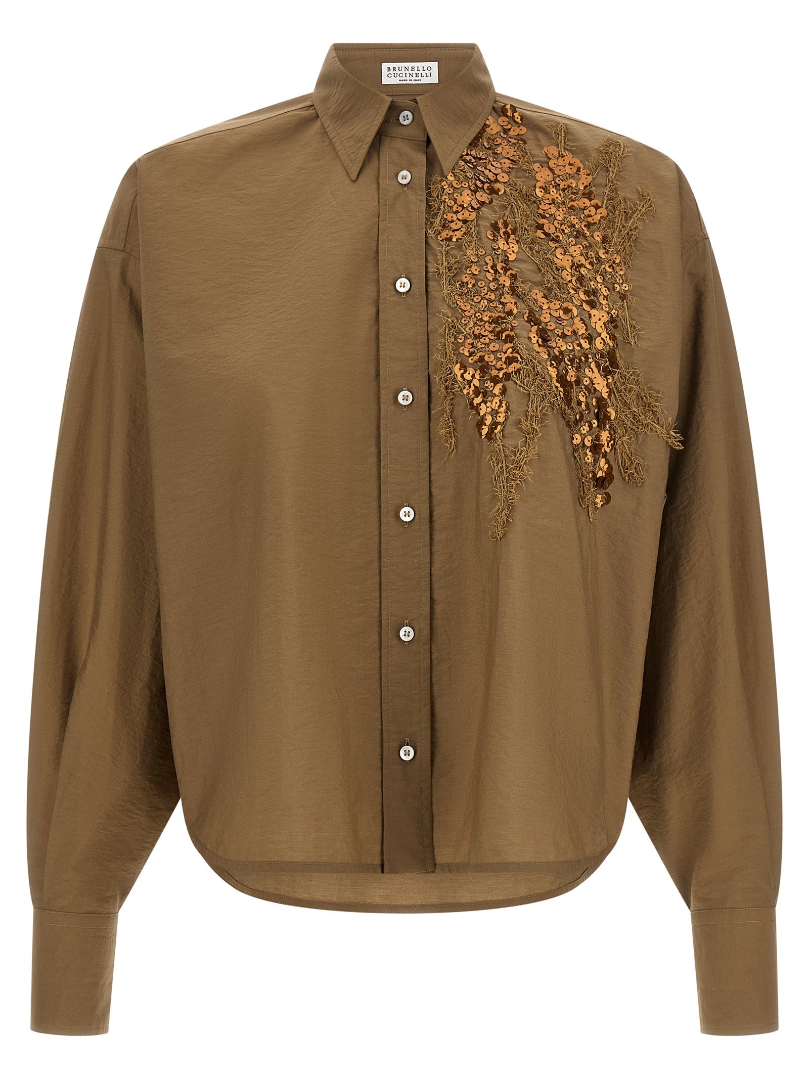 Brunello Cucinelli 'Dazzling Seabed Embroidery' Shirt
