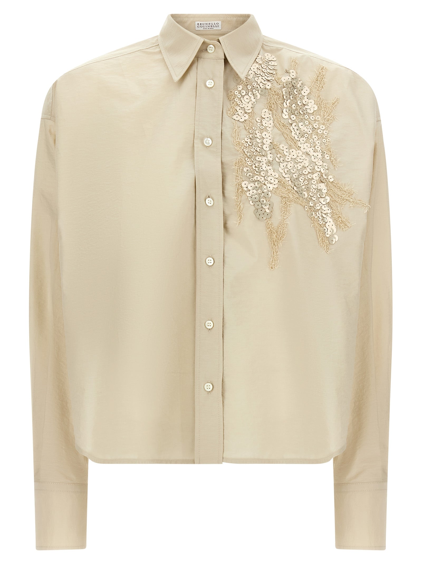 Brunello Cucinelli 'Dazzling Seabed Embroidery' Shirt