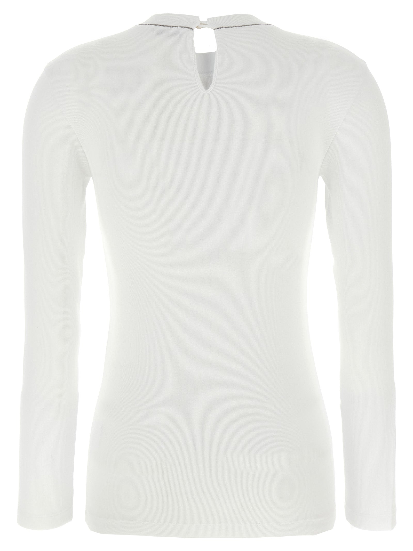 Brunello Cucinelli 'Shiny Collar' T-Shirt