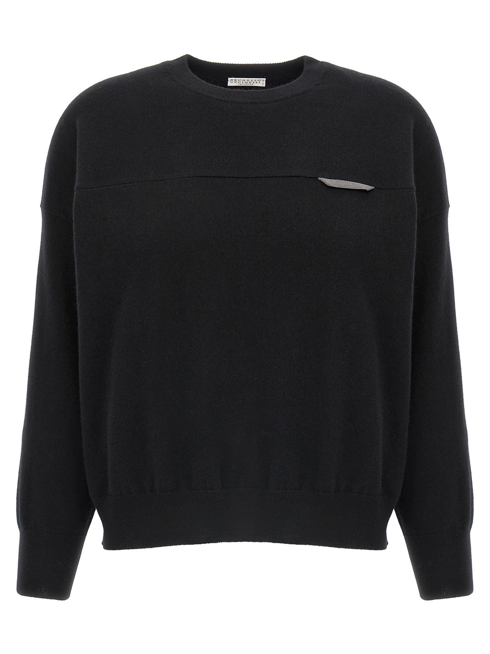 Brunello Cucinelli Monile Crop Sweater