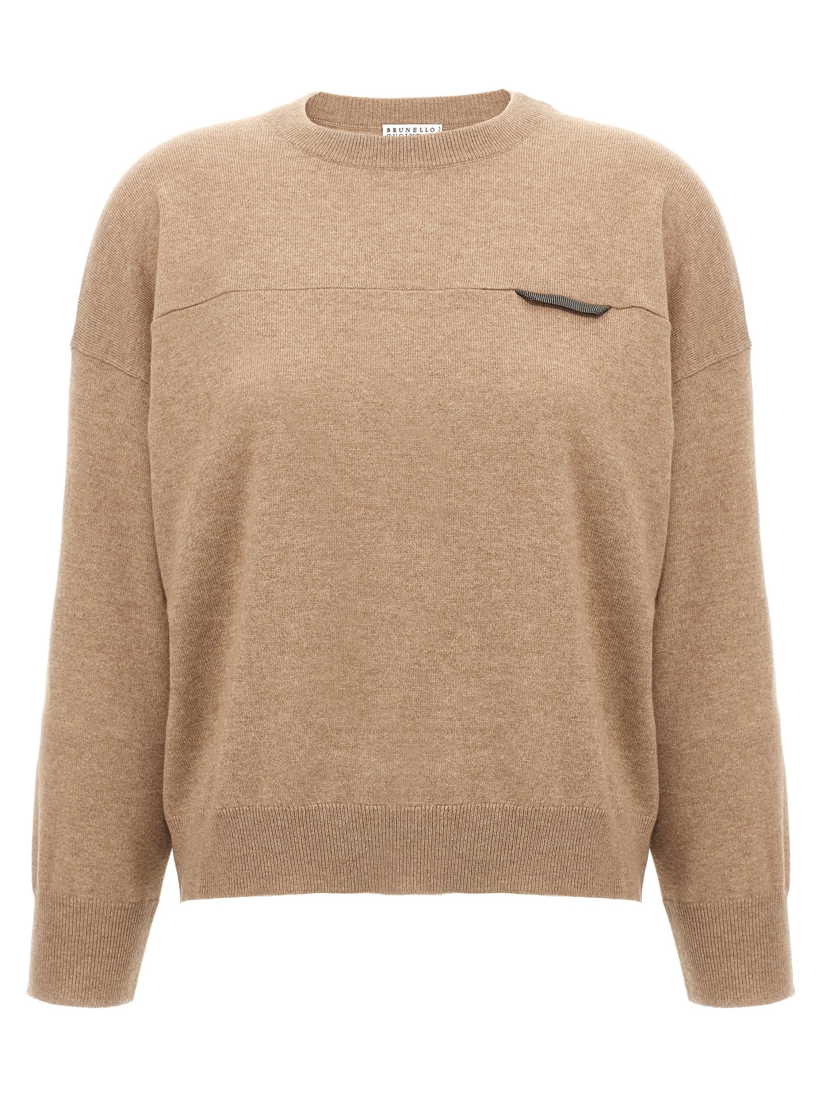 Brunello Cucinelli Monile Crop Sweater