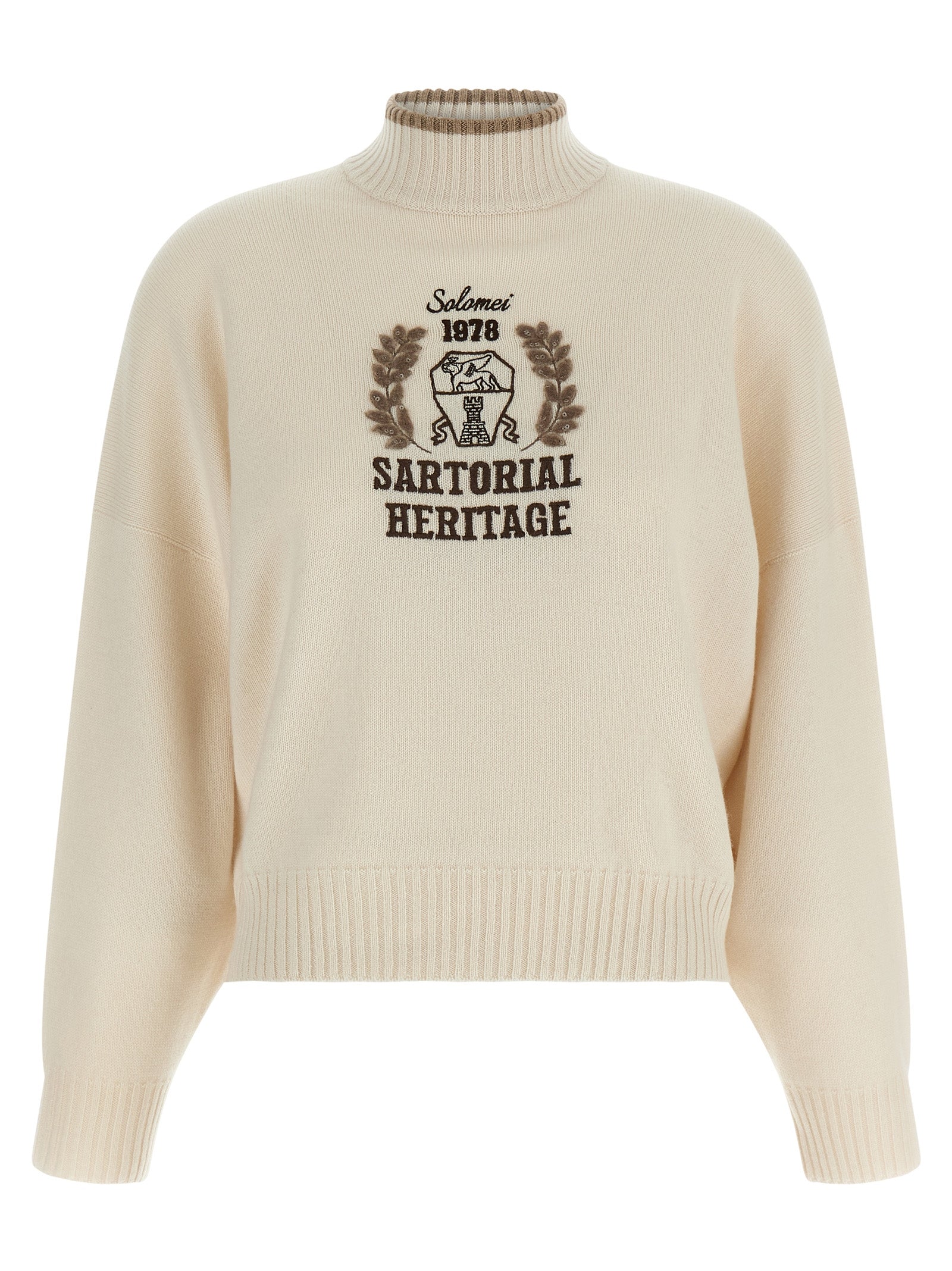 Brunello Cucinelli Heraldic Embroidery Sweater