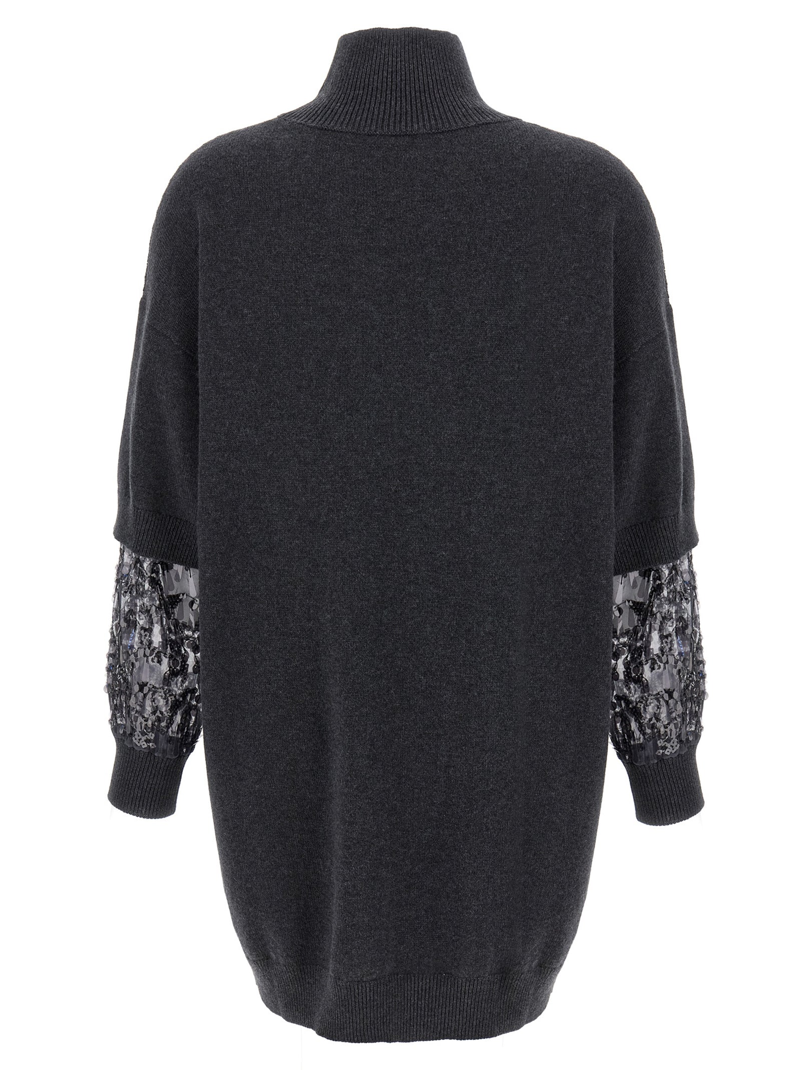 Brunello Cucinelli Sequin Sleeve Dress