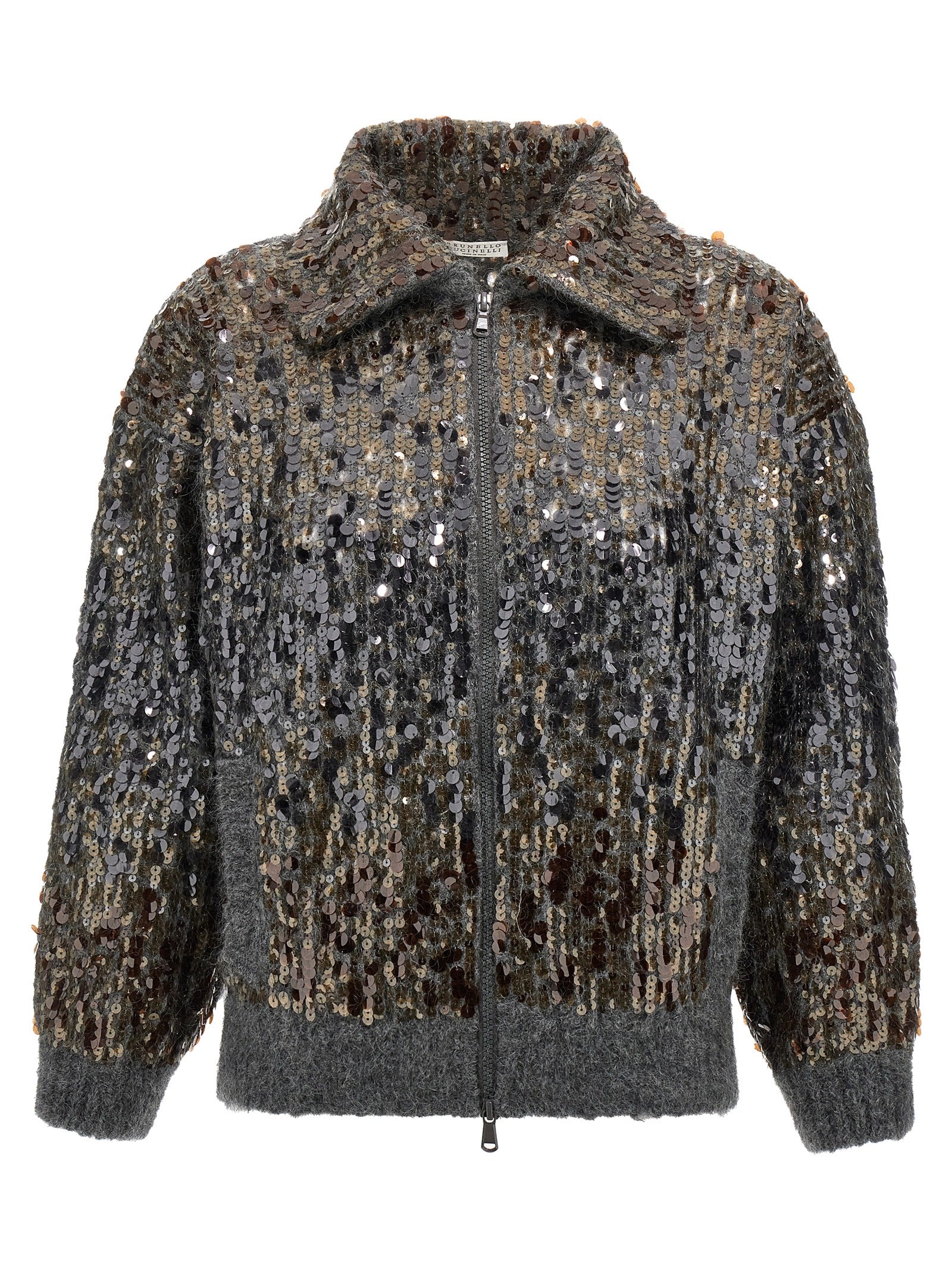 Brunello Cucinelli 'Dazzling Dégradé Embroidery' Cardigan