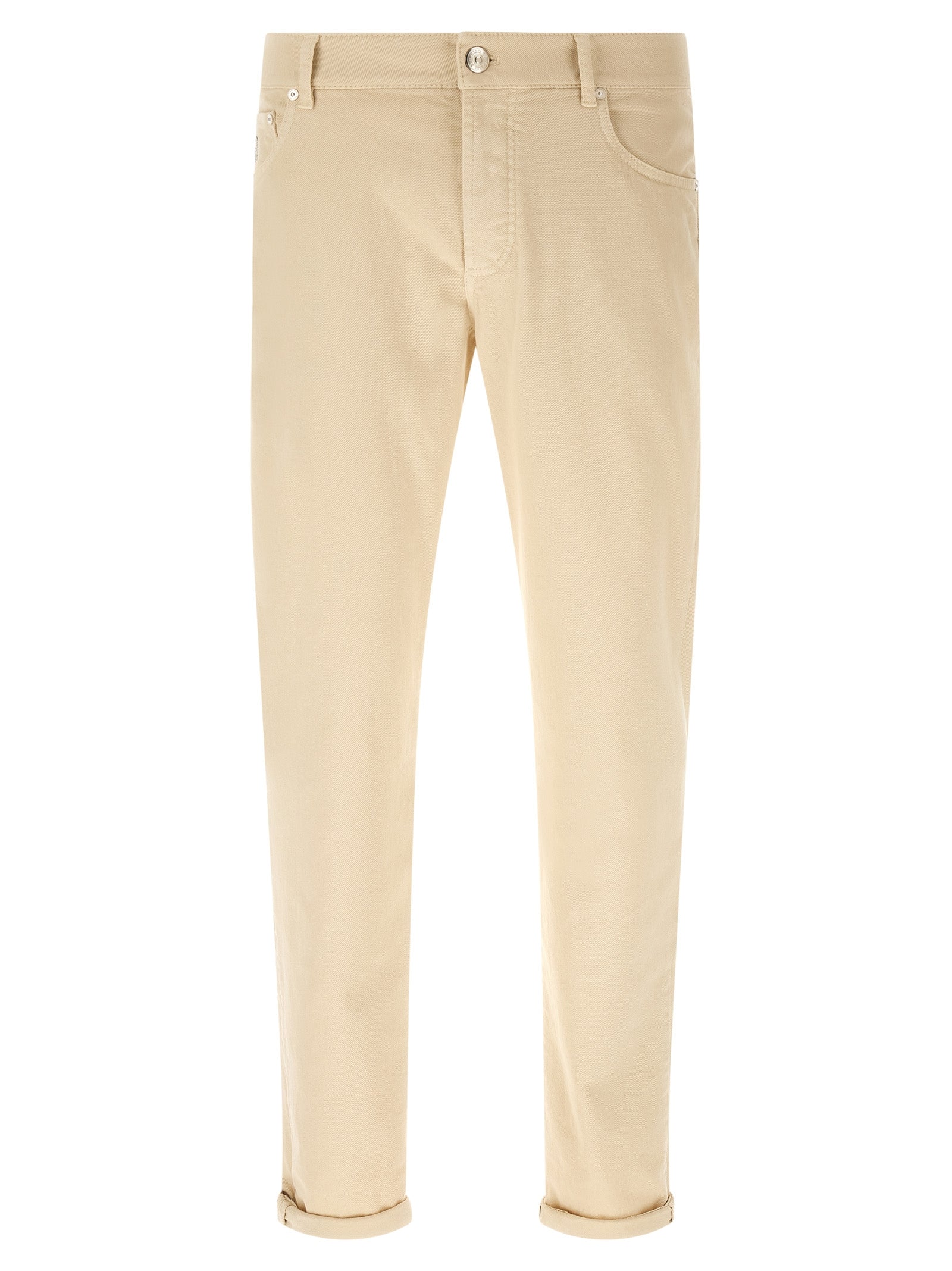 Brunello Cucinelli Logo Embroidery Jeans