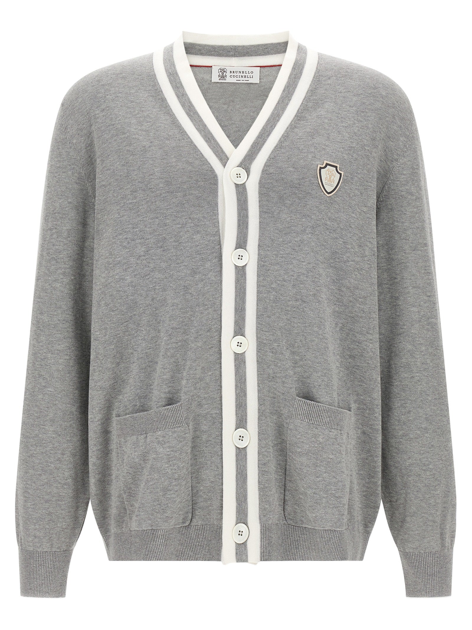 Brunello Cucinelli Heraldic Logo Cardigan