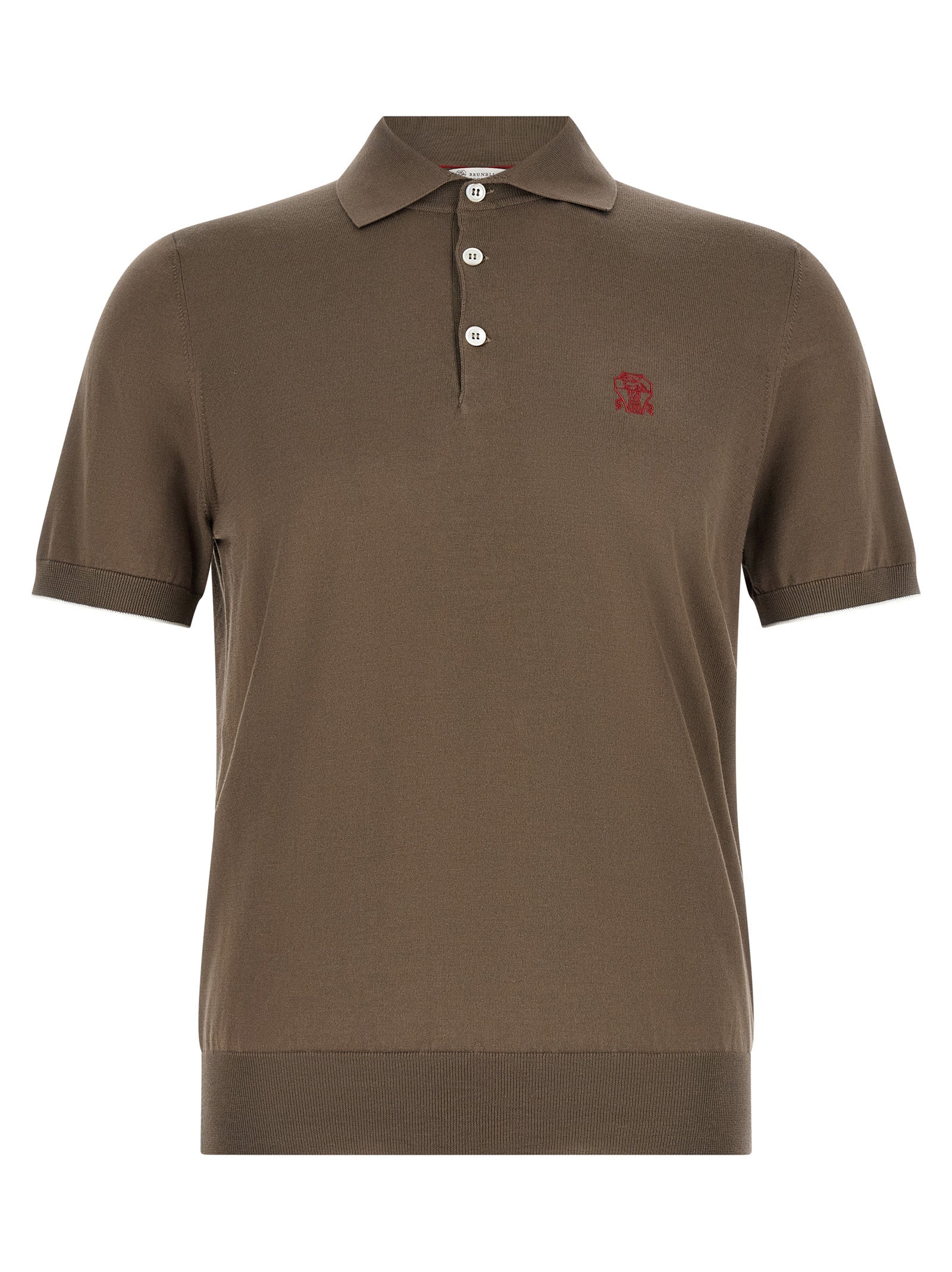 Brunello Cucinelli Knitted Polo Shirt