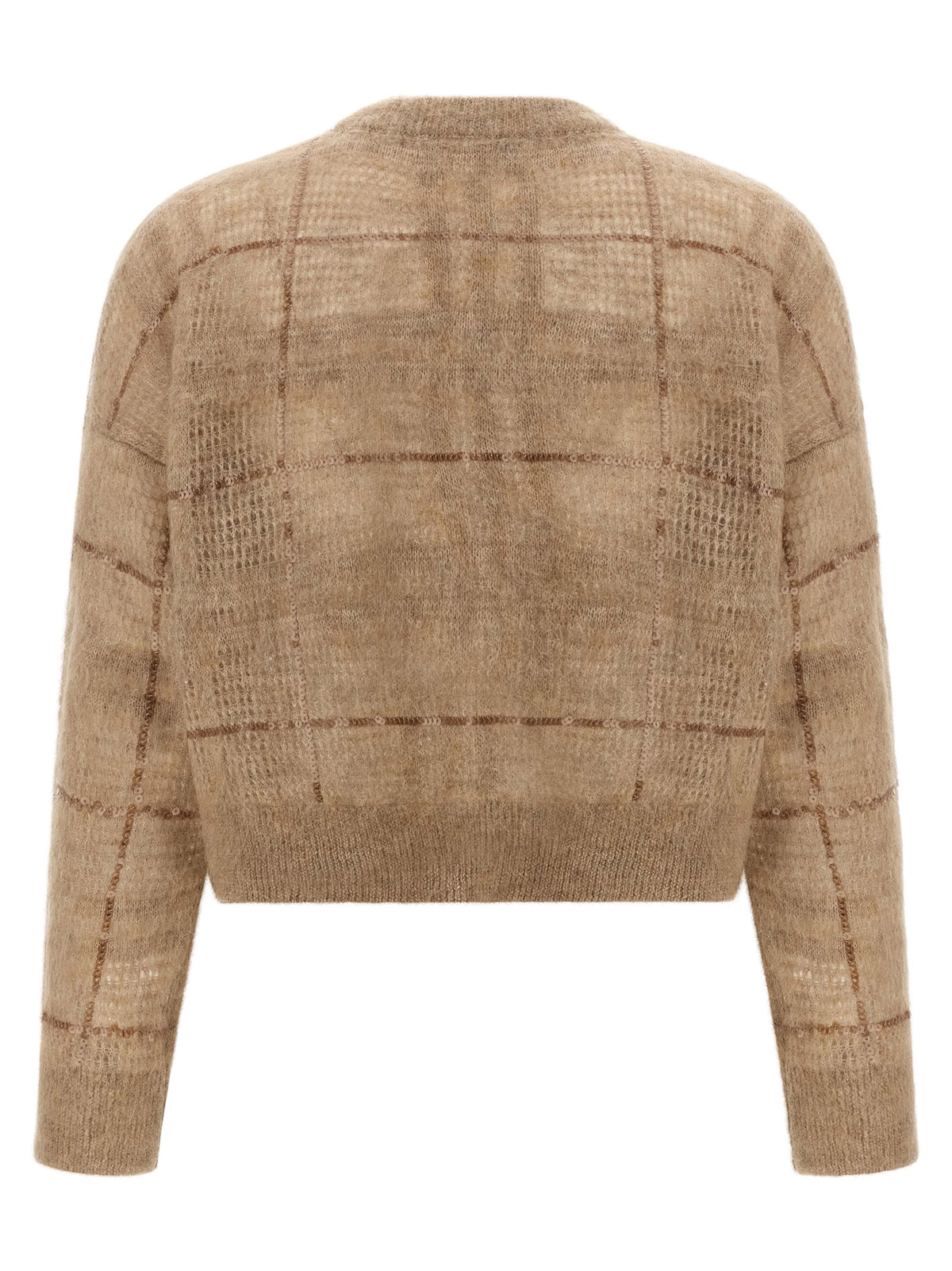 Brunello Cucinelli Sequin Check Sweater