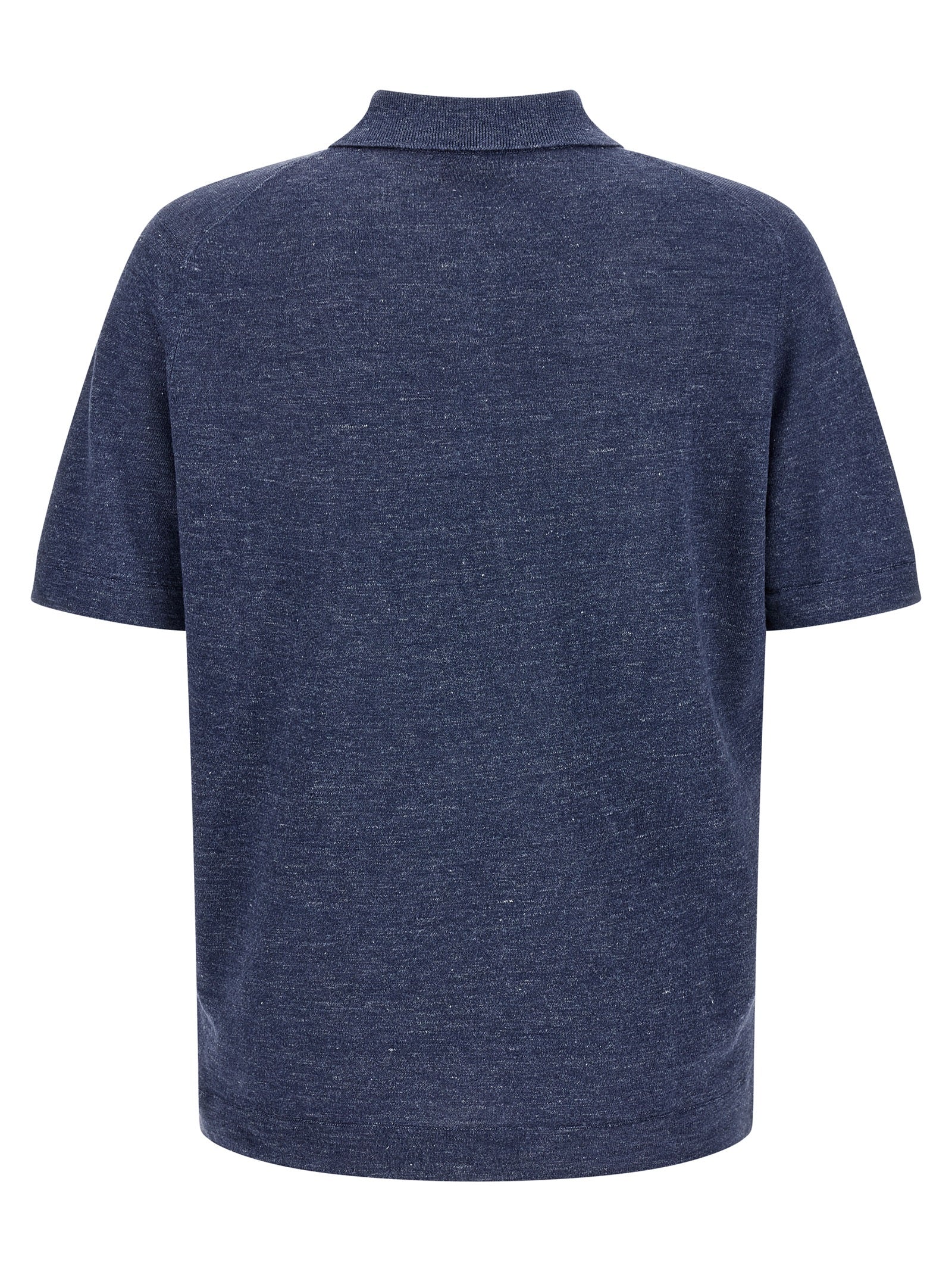 Brunello Cucinelli Linen Cotton Polo Shirt