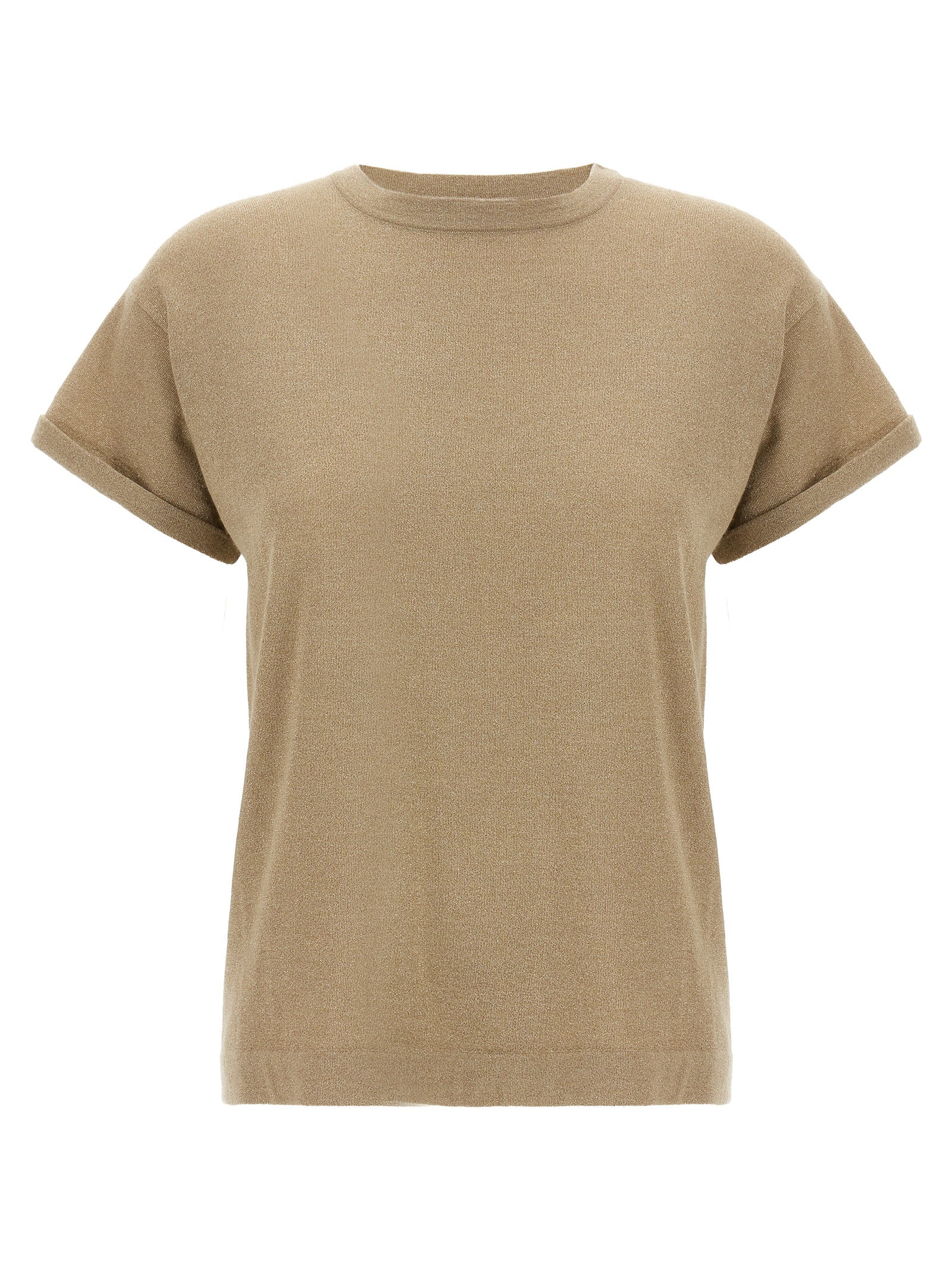 Brunello Cucinelli Lamé Cashmere T-Shirt