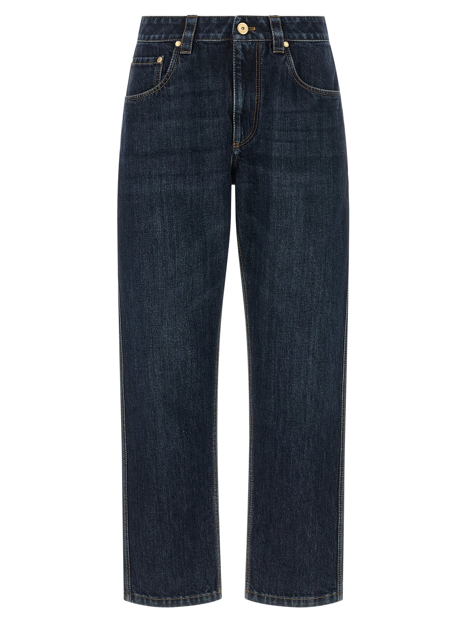 Brunello Cucinelli 'Shiny Bartack' Jeans