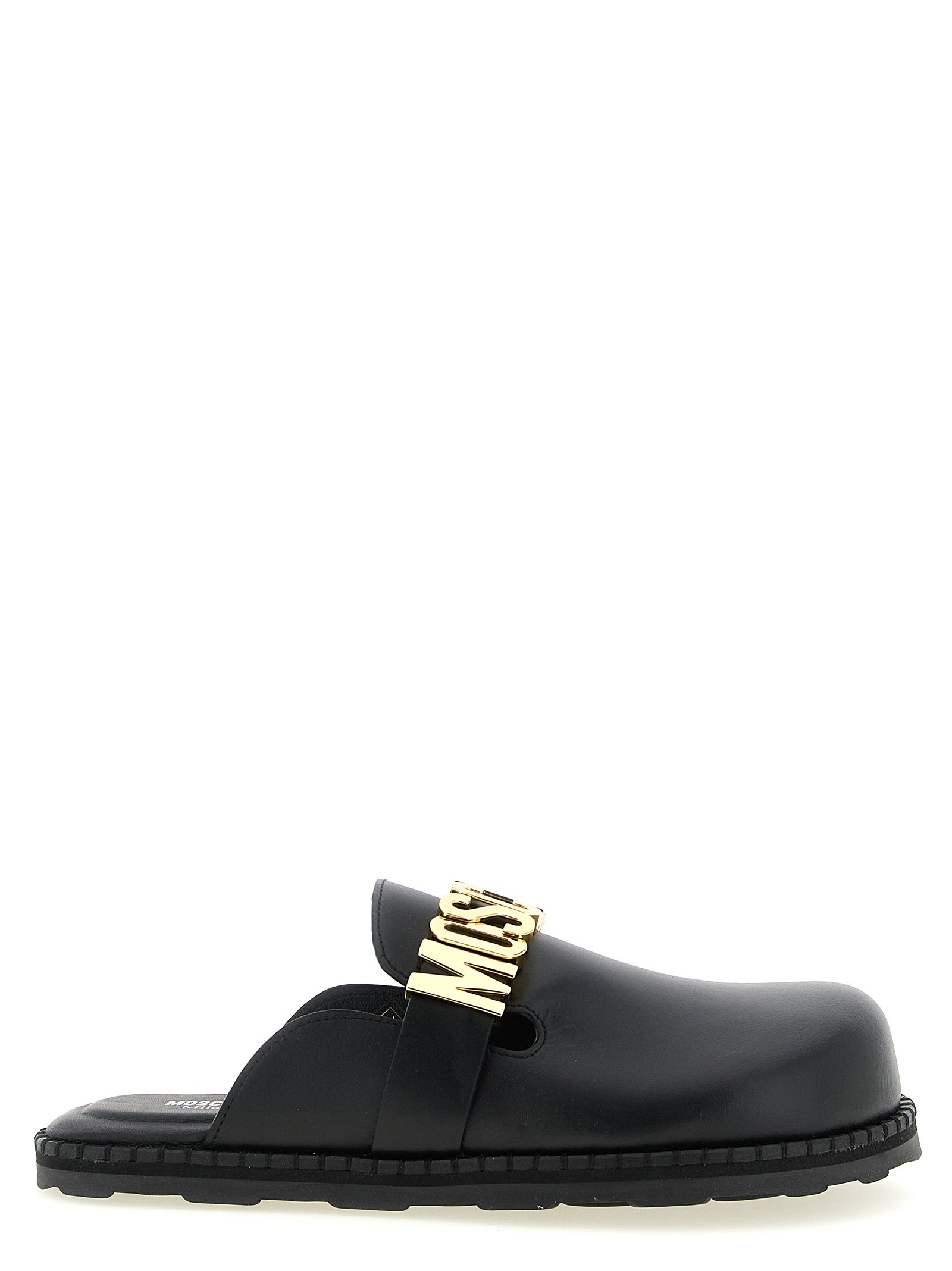 Moschino Leather Sabots