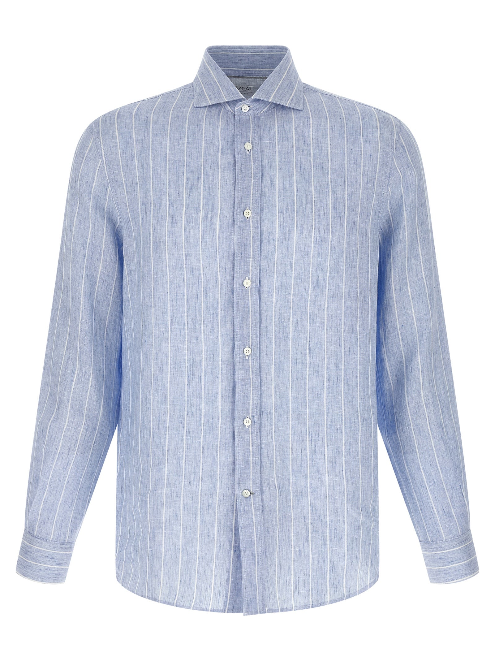 Brunello Cucinelli Striped Linen Shirt