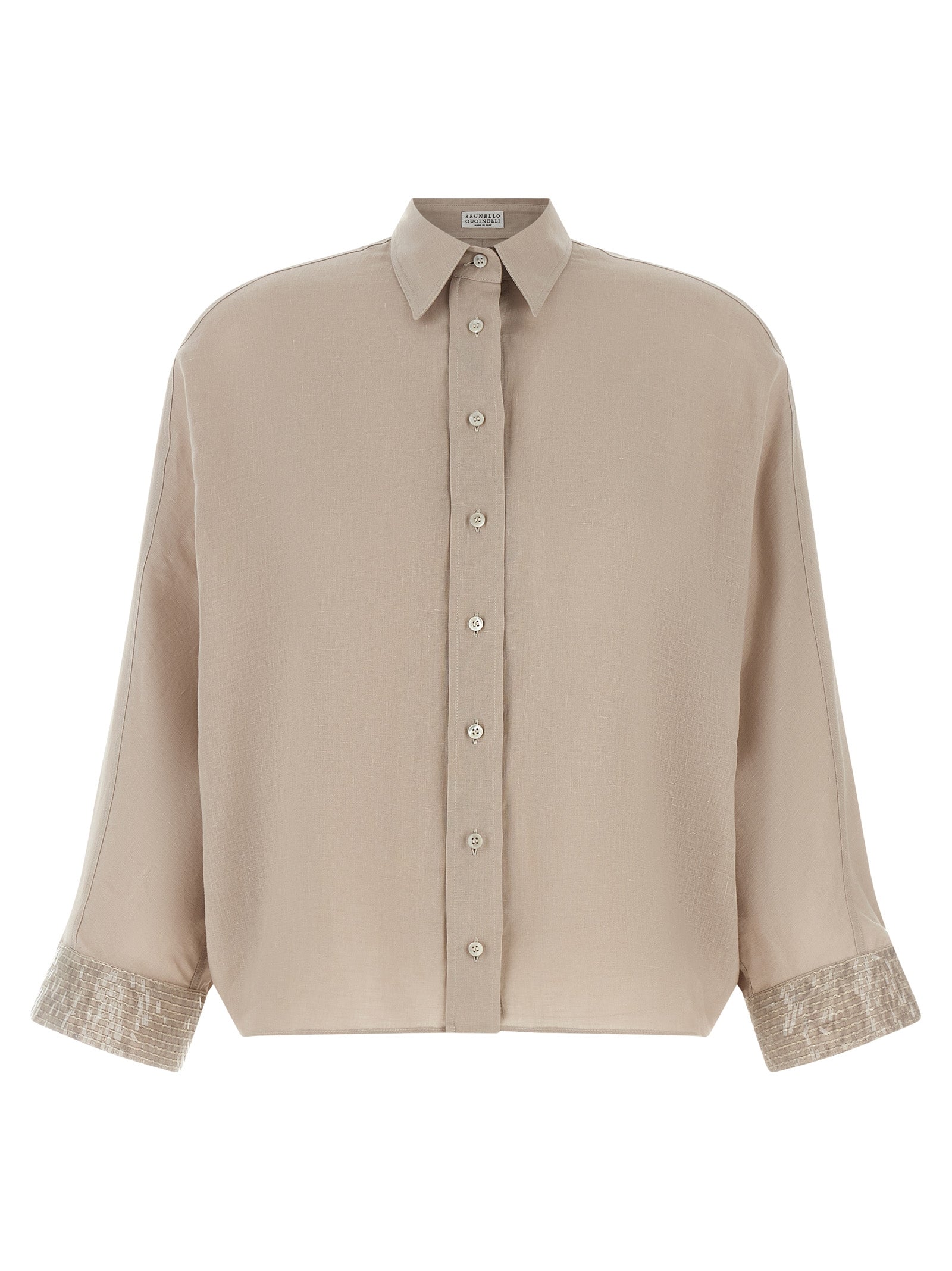 Brunello Cucinelli 'Dazzling Cascade Cuffs' Shirt