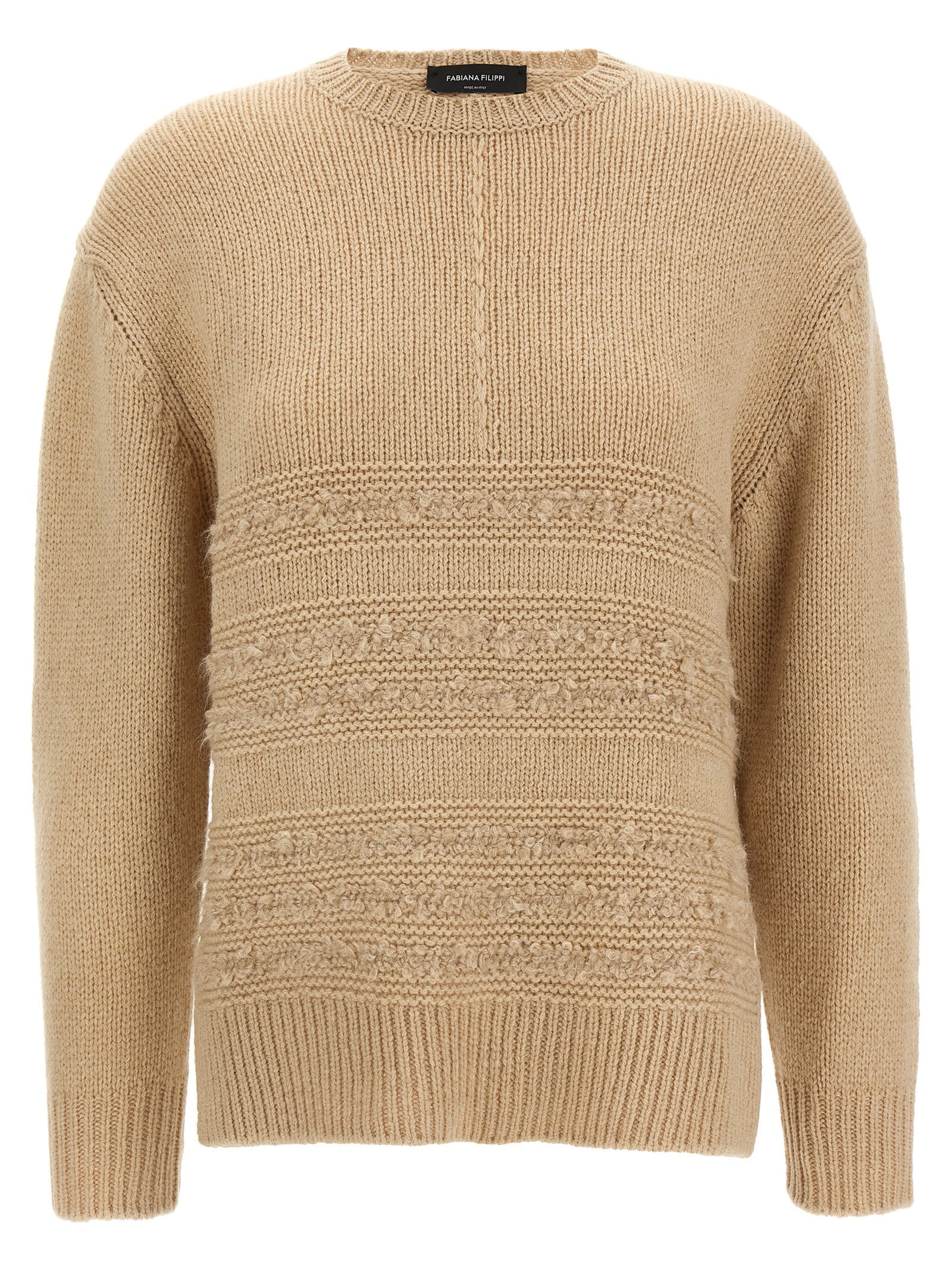 Fabiana Filippi Bouclé Insert Sweater