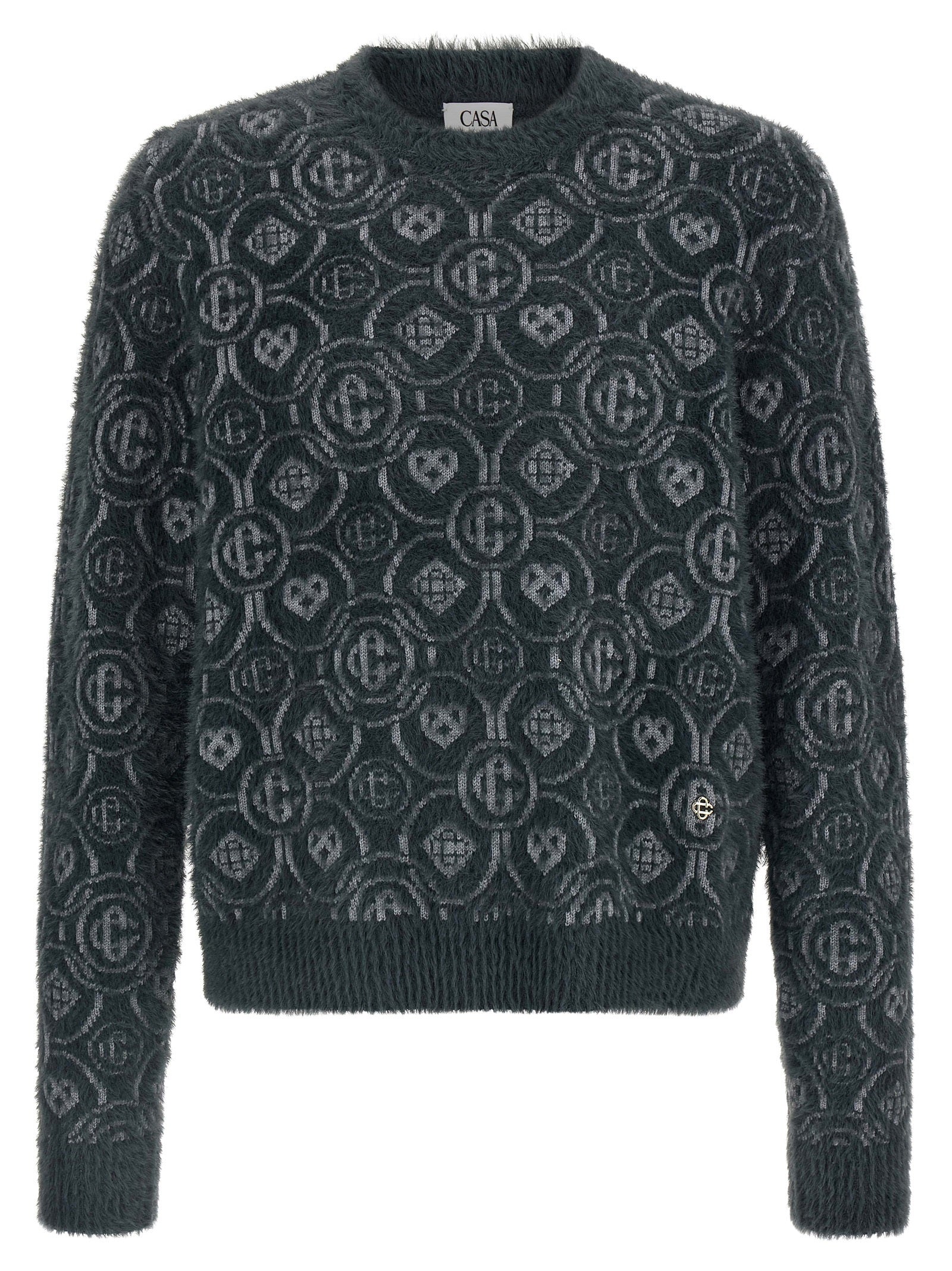 Casablanca 'Fluffy Monogram' Sweater