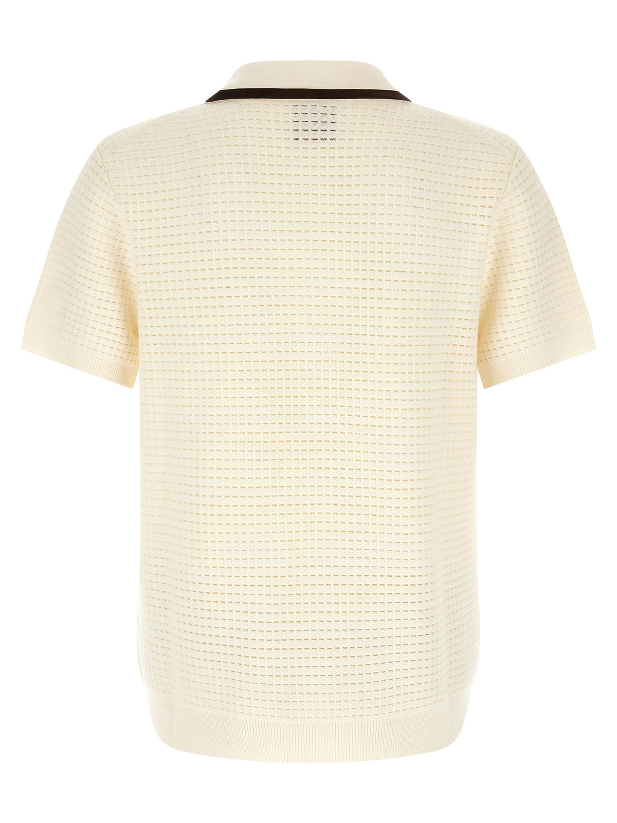 Casablanca 'Waffle Stitch' Knit Polo Shirt