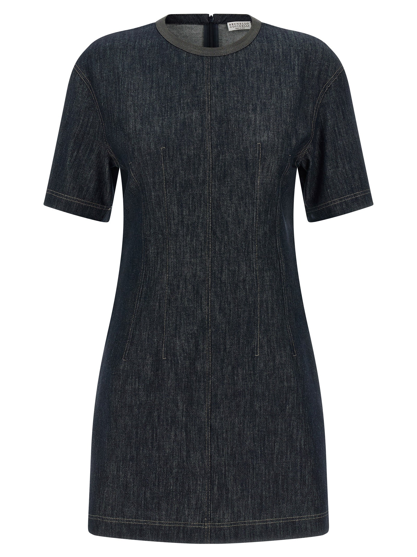 Brunello Cucinelli Monile Denim Dress