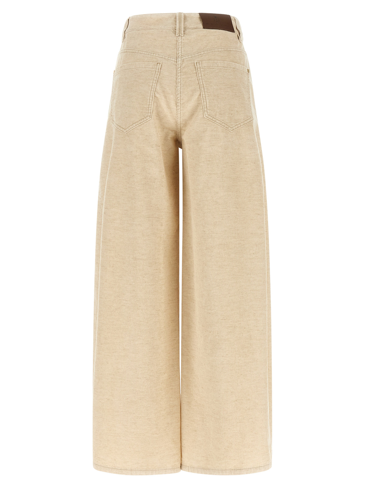 Brunello Cucinelli Beige 'Wide' Pants