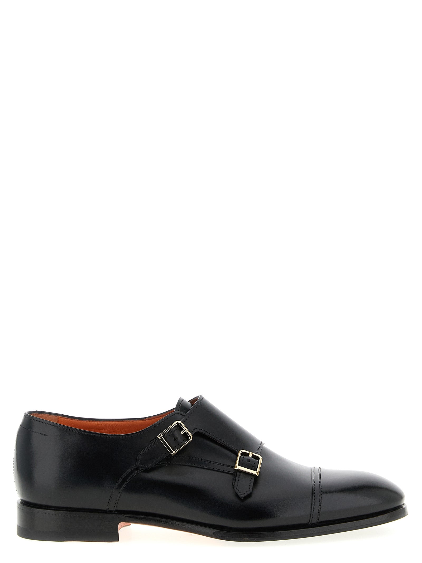 Santoni 'Axel' Buckle Loafers