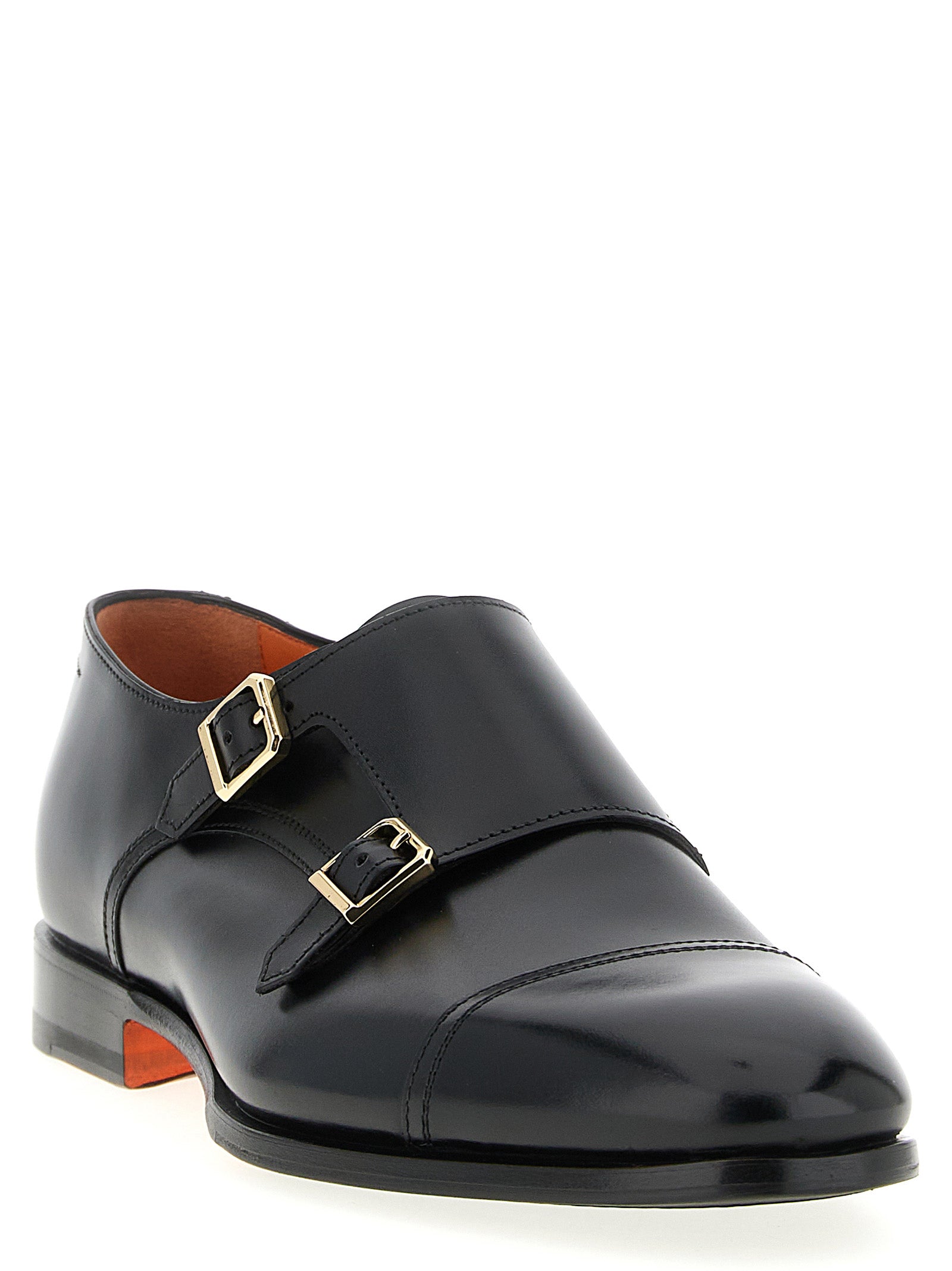 Santoni 'Axel' Buckle Loafers