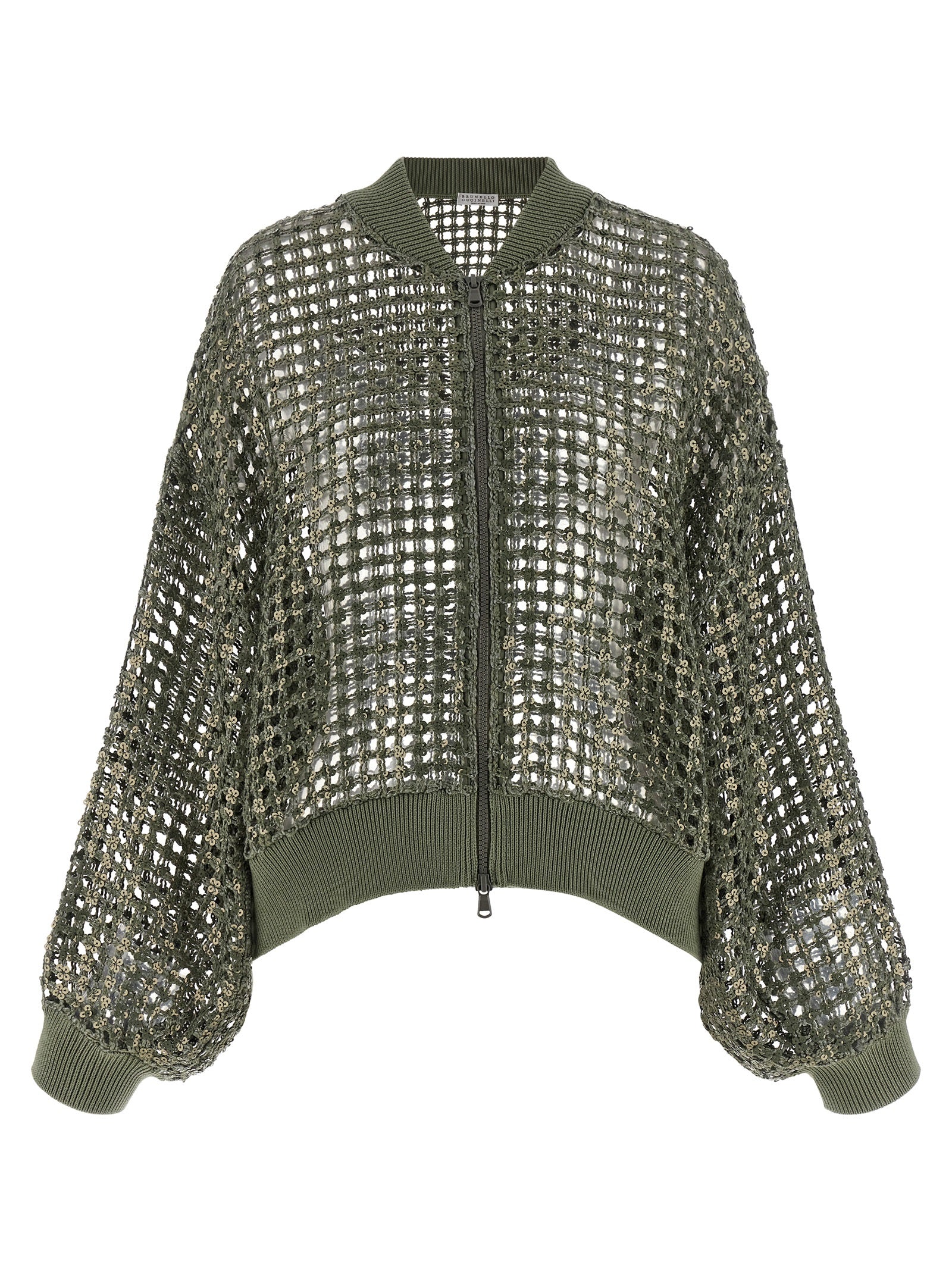 Brunello Cucinelli 'Dazzling Net Embroidery' Cardigan
