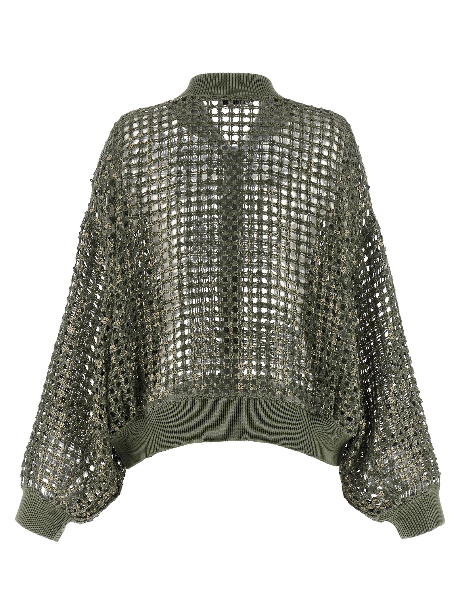 Brunello Cucinelli 'Dazzling Net Embroidery' Cardigan