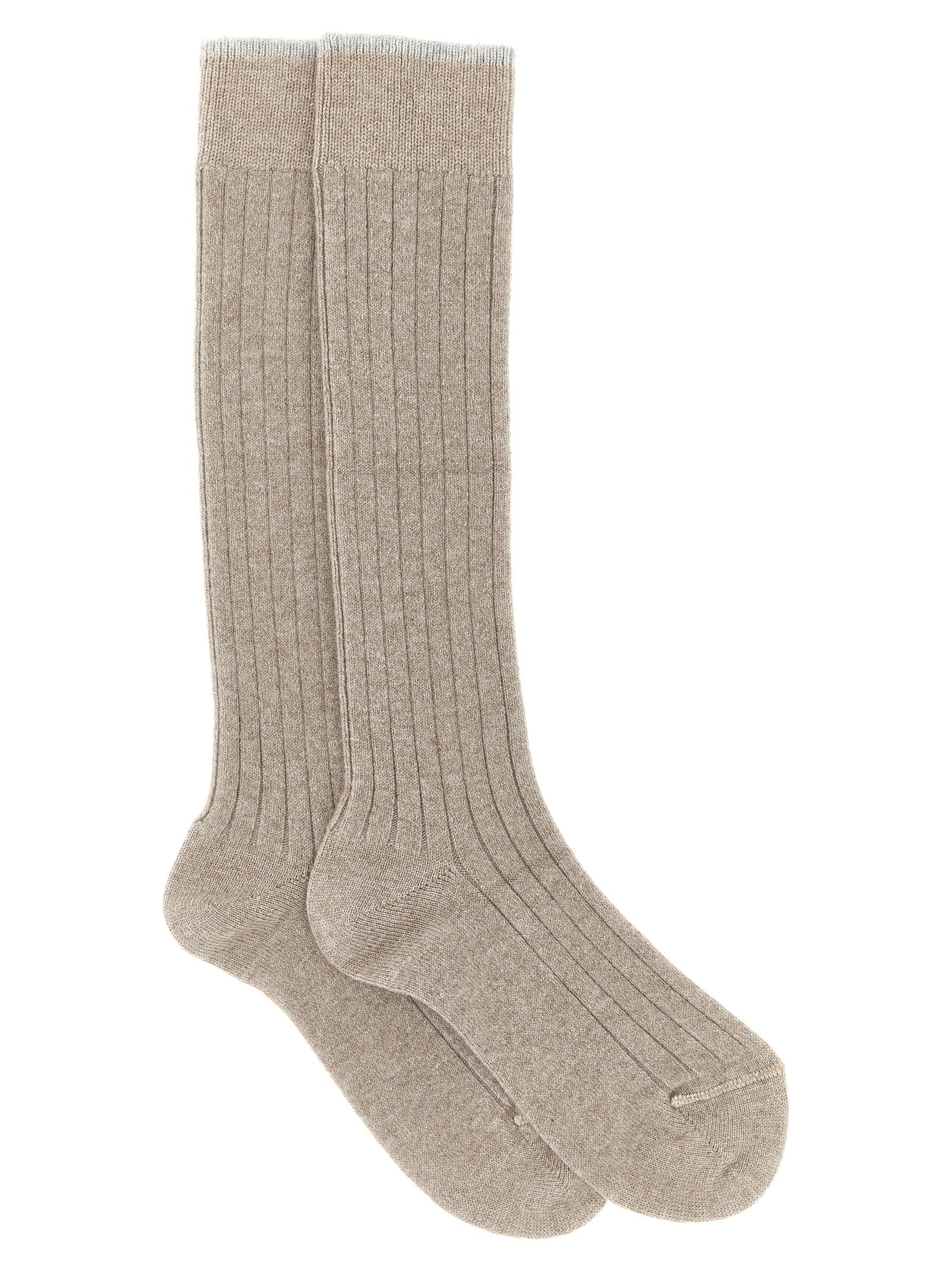Brunello Cucinelli Ribbed Cashmere Socks