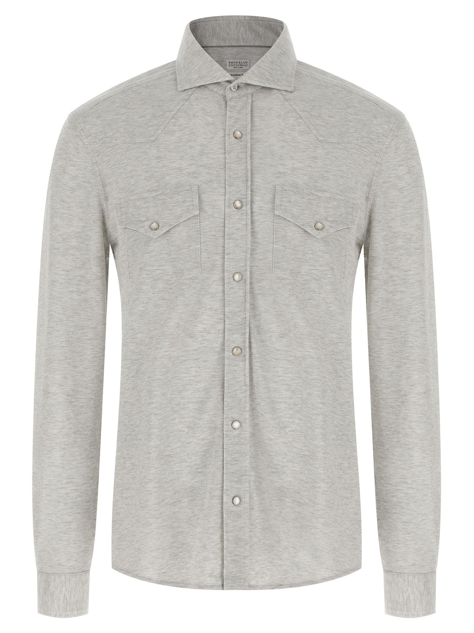 Brunello Cucinelli Piqué Cotton Shirt