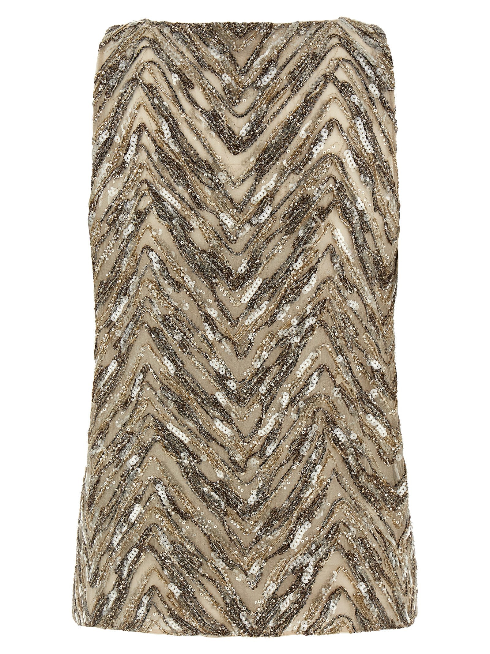 Brunello Cucinelli 'Dazzling Chevron Embroidery' Top