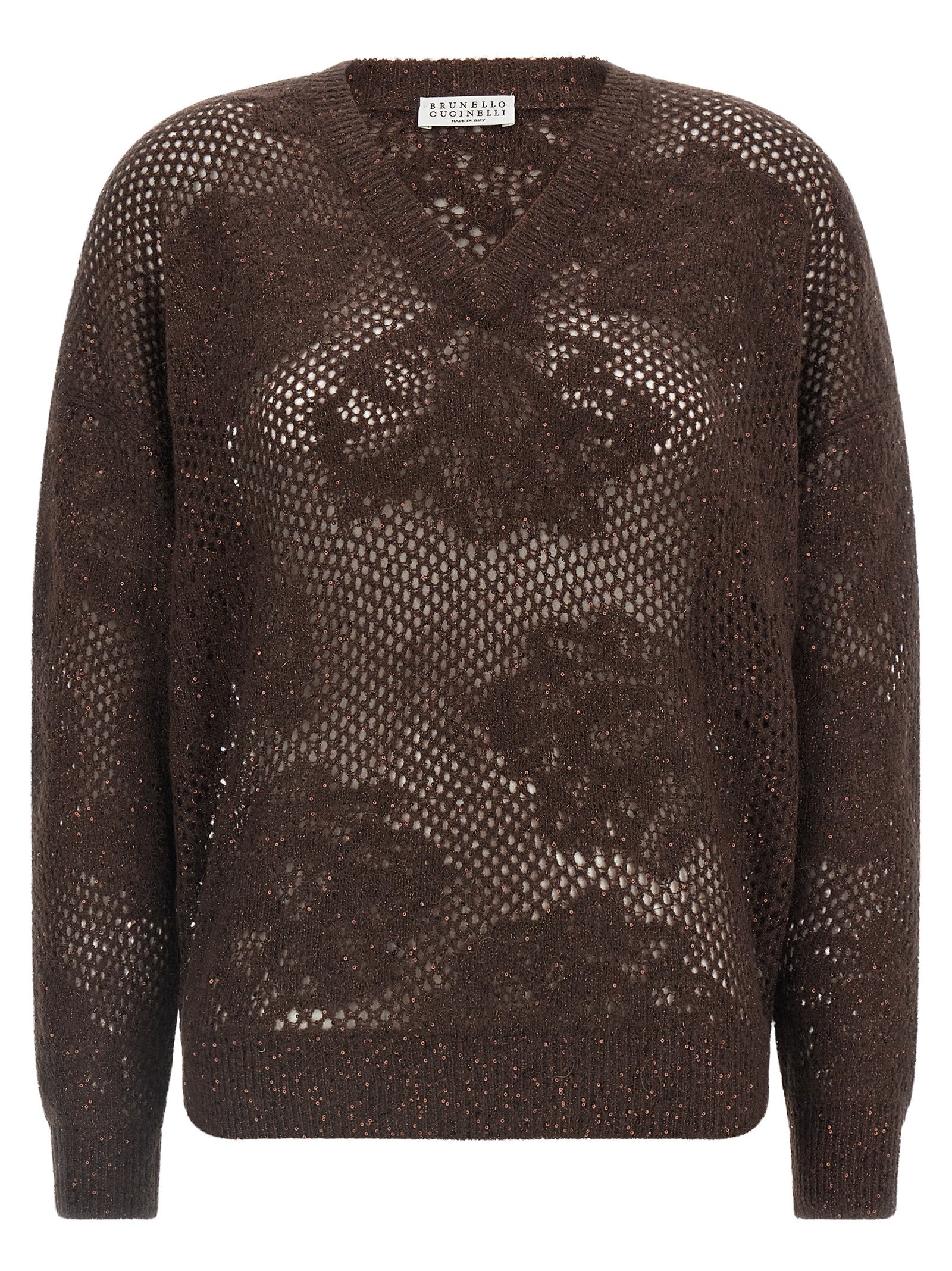 Brunello Cucinelli 'Flower Lace' Sweater