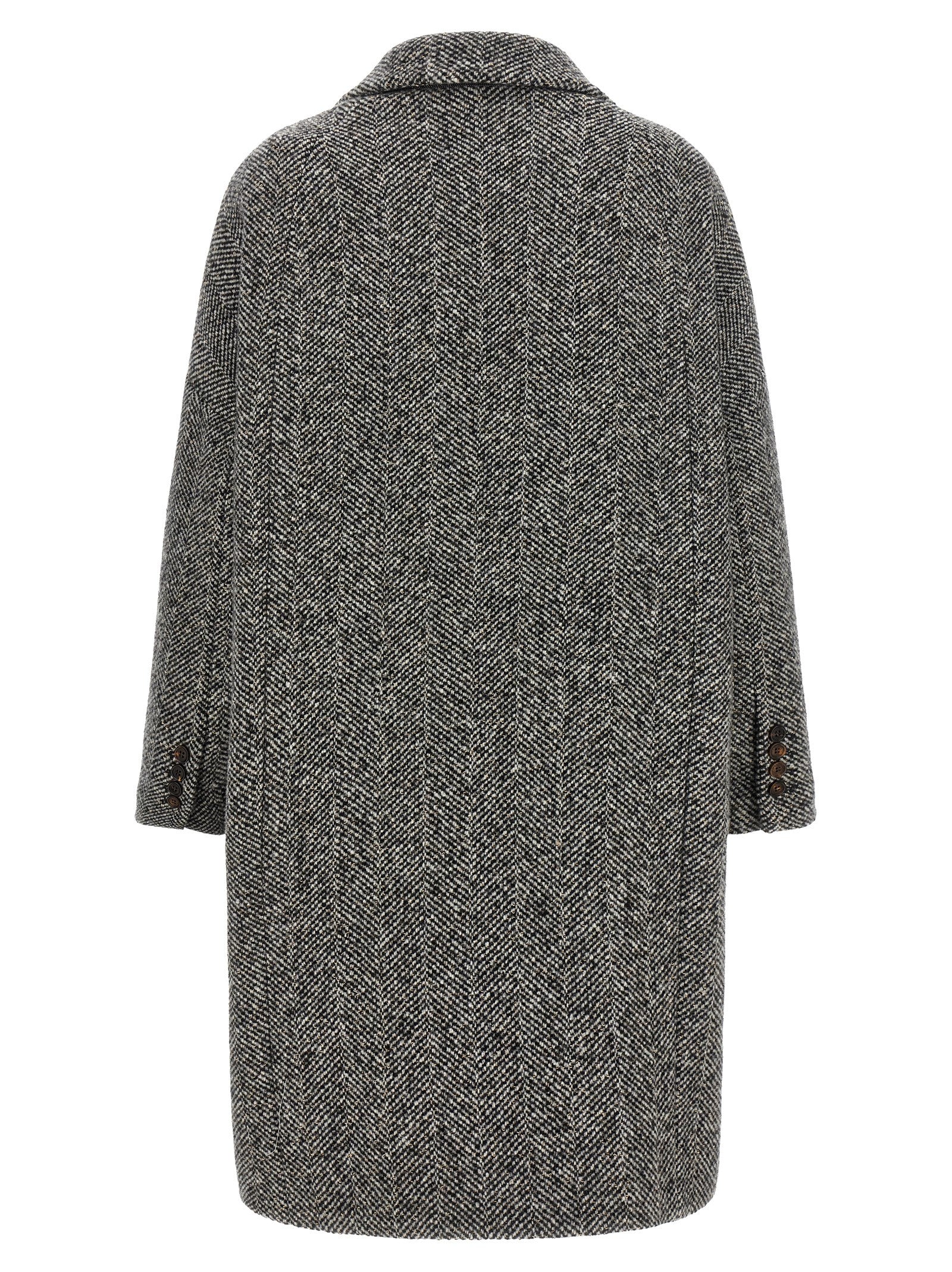 Brunello Cucinelli 'Dazzling' Chevron Coat