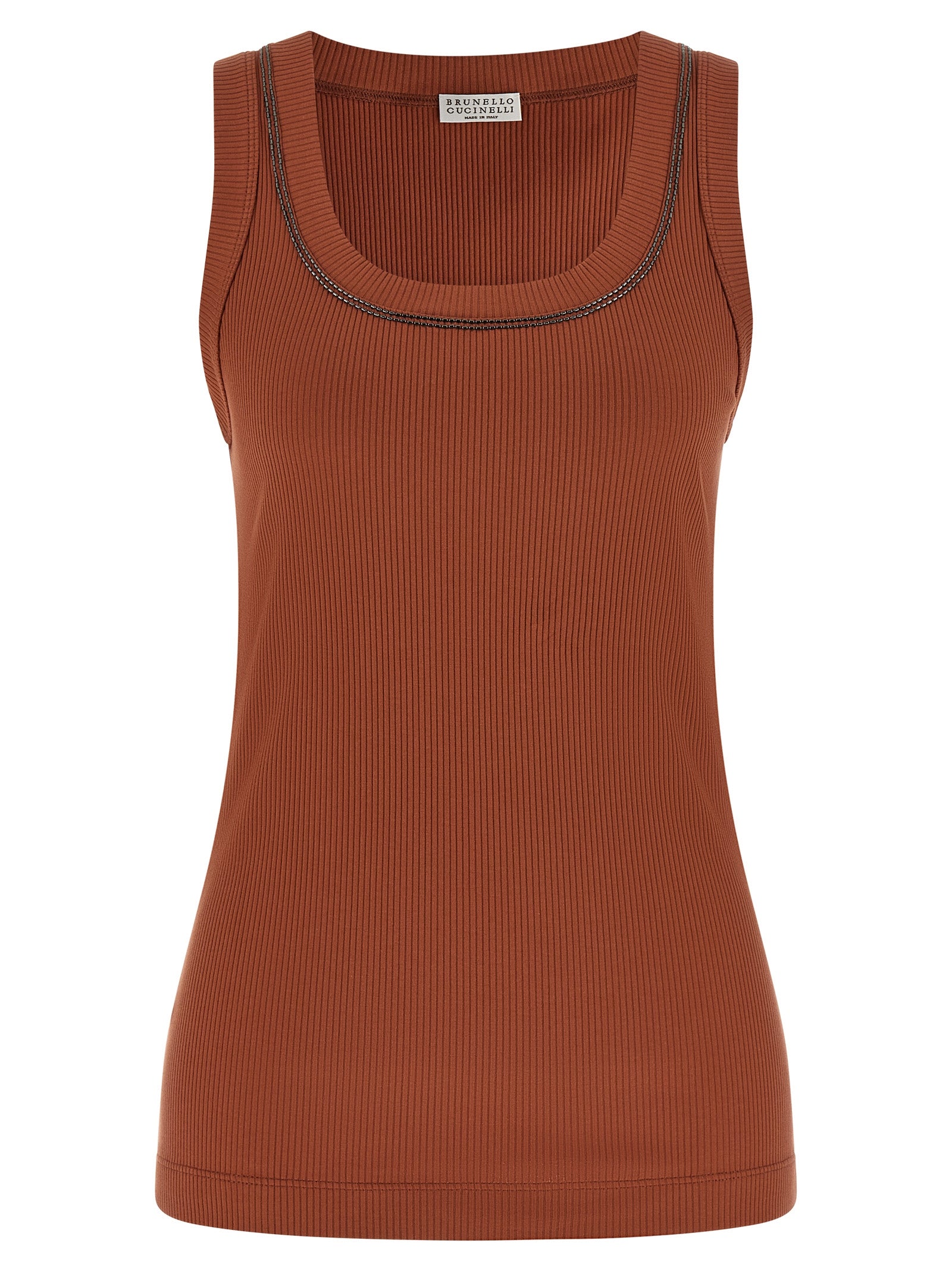 Brunello Cucinelli 'Shiny Trim' Top