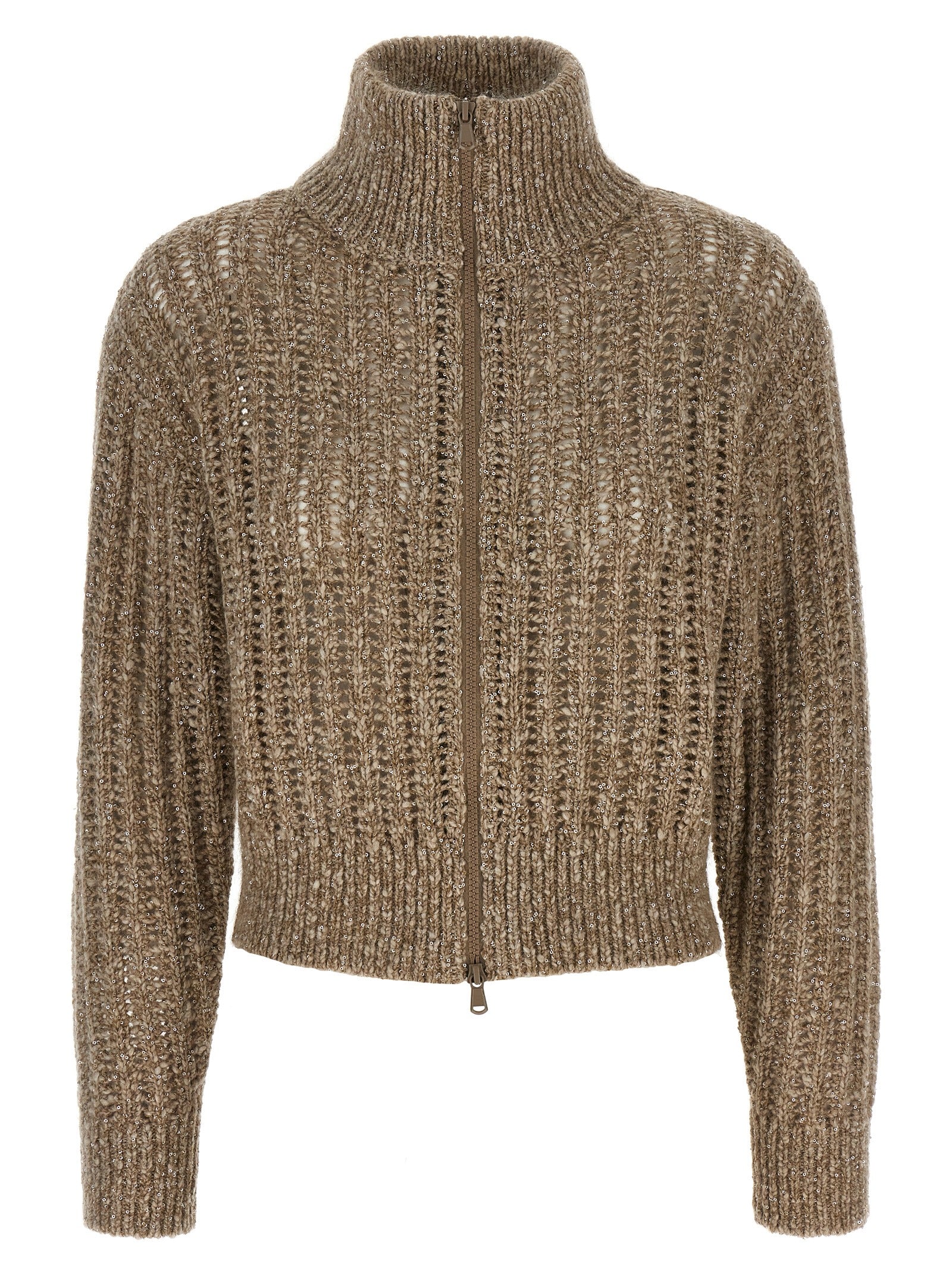 Brunello Cucinelli 'Rustic Dazzling Net' Cardigan