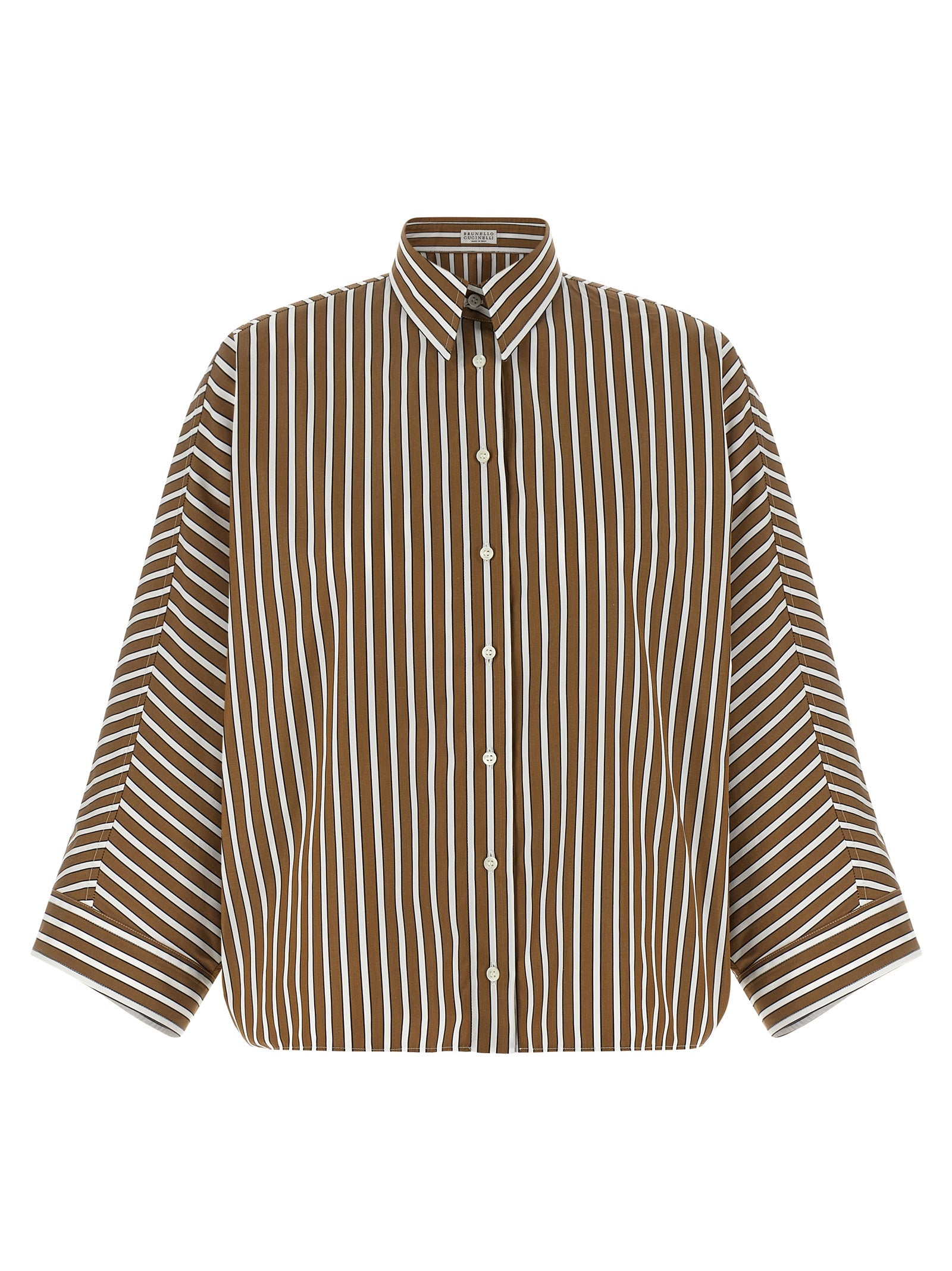 Brunello Cucinelli Monile Striped Shirt