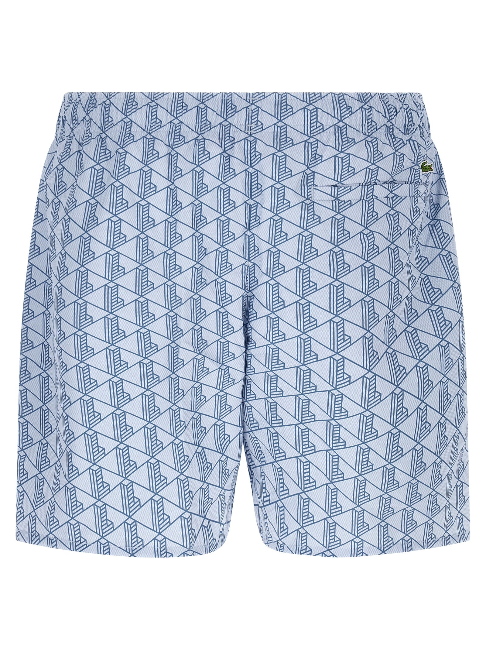 Lacoste Monogram Print Swimsuit