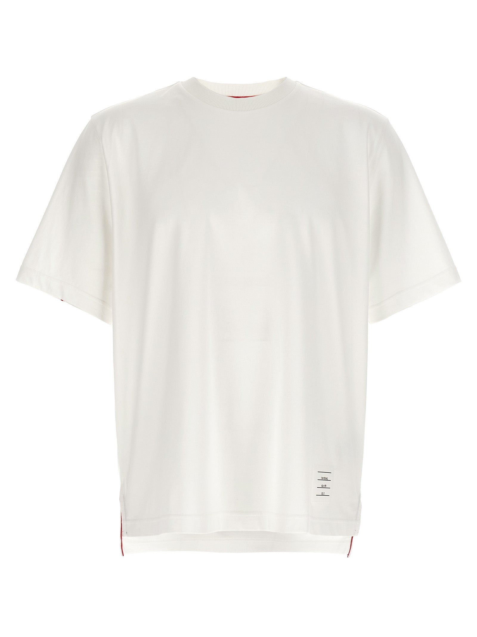 Thom Browne 'Rwb Knit Trim' T-Shirt