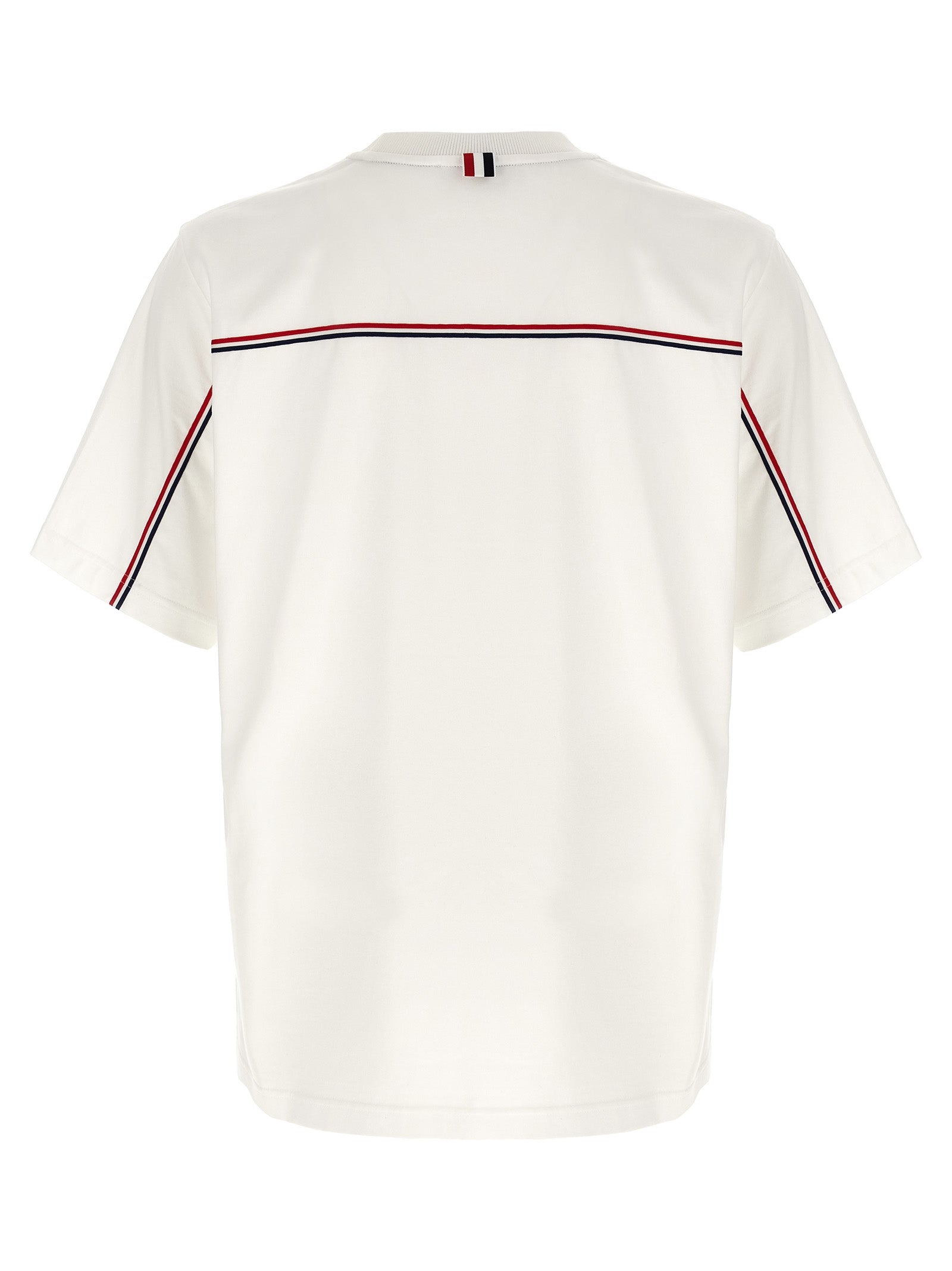 Thom Browne 'Rwb Knit Trim' T-Shirt