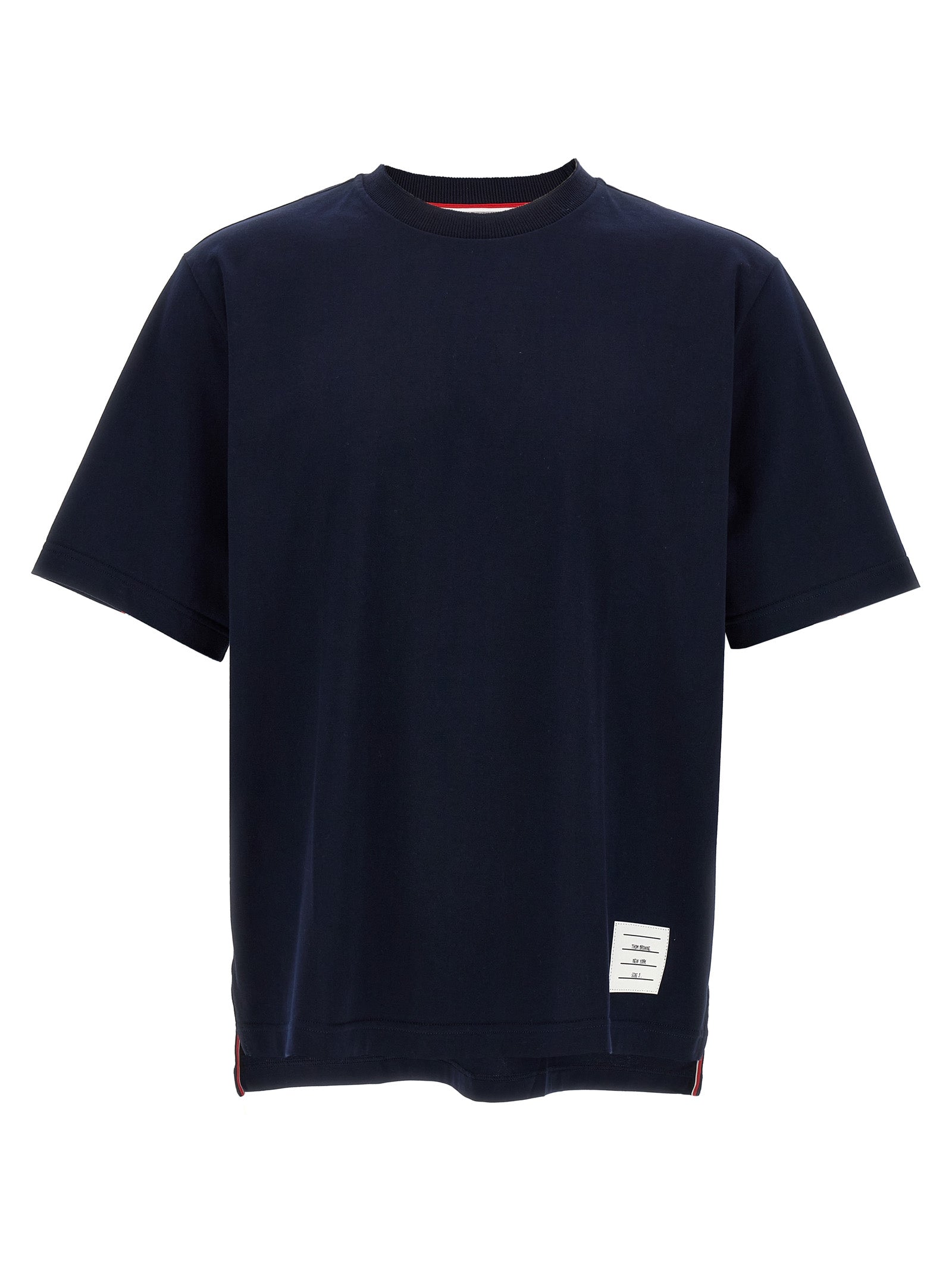 Thom Browne 'Rwb Knit Trim' T-Shirt