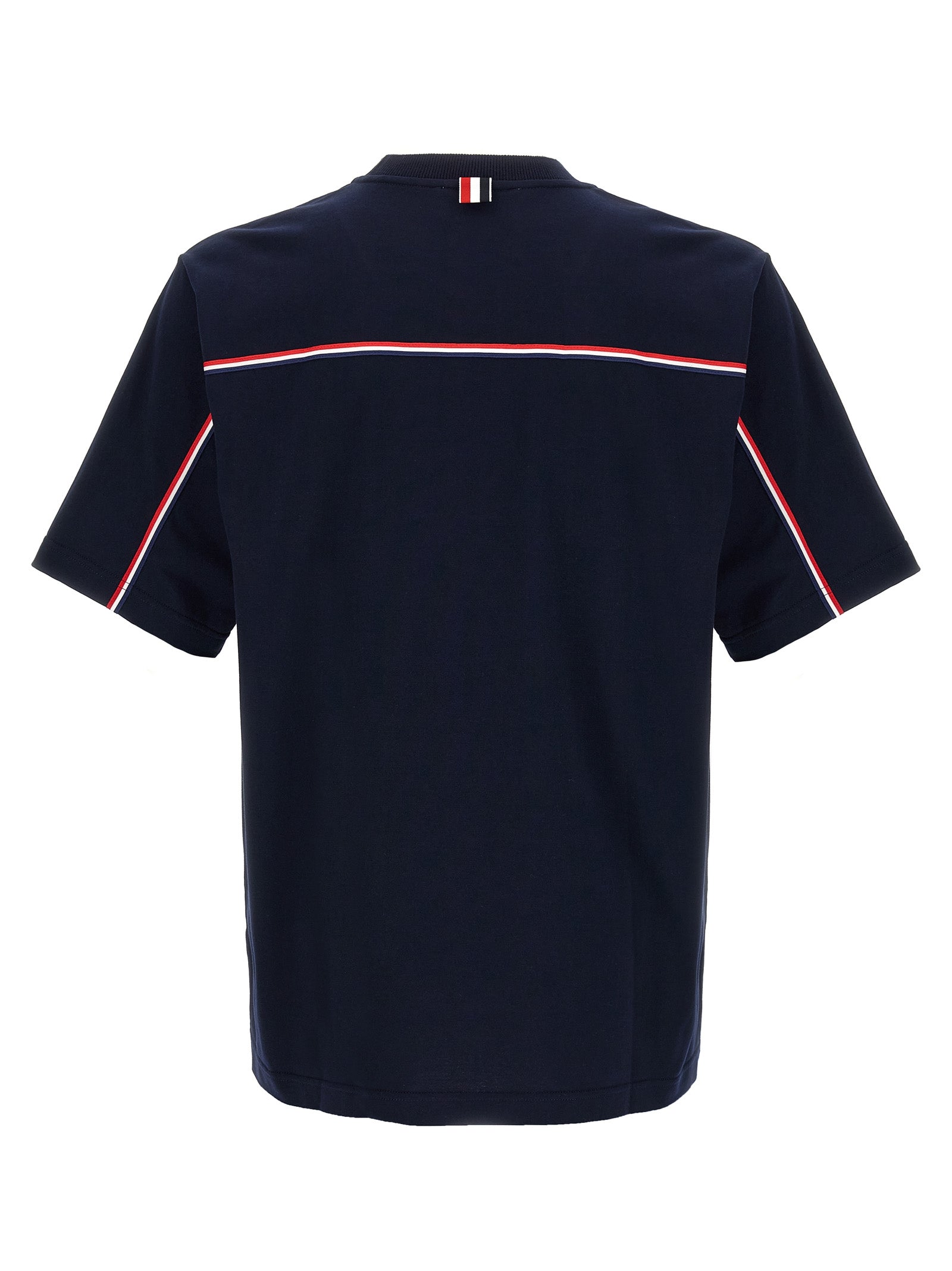 Thom Browne 'Rwb Knit Trim' T-Shirt