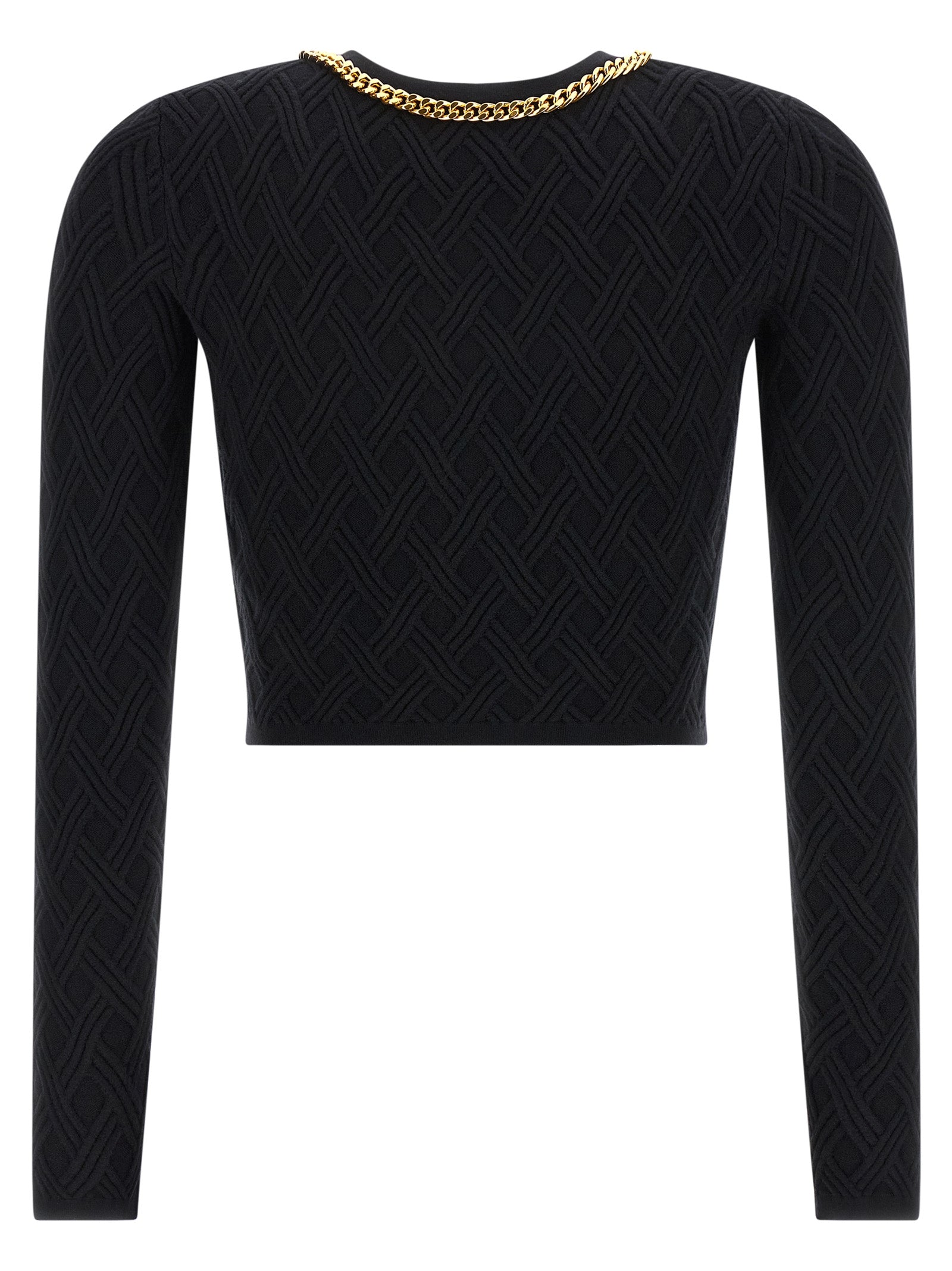 Elisabetta Franchi Jewel Zip Puller Cardigan