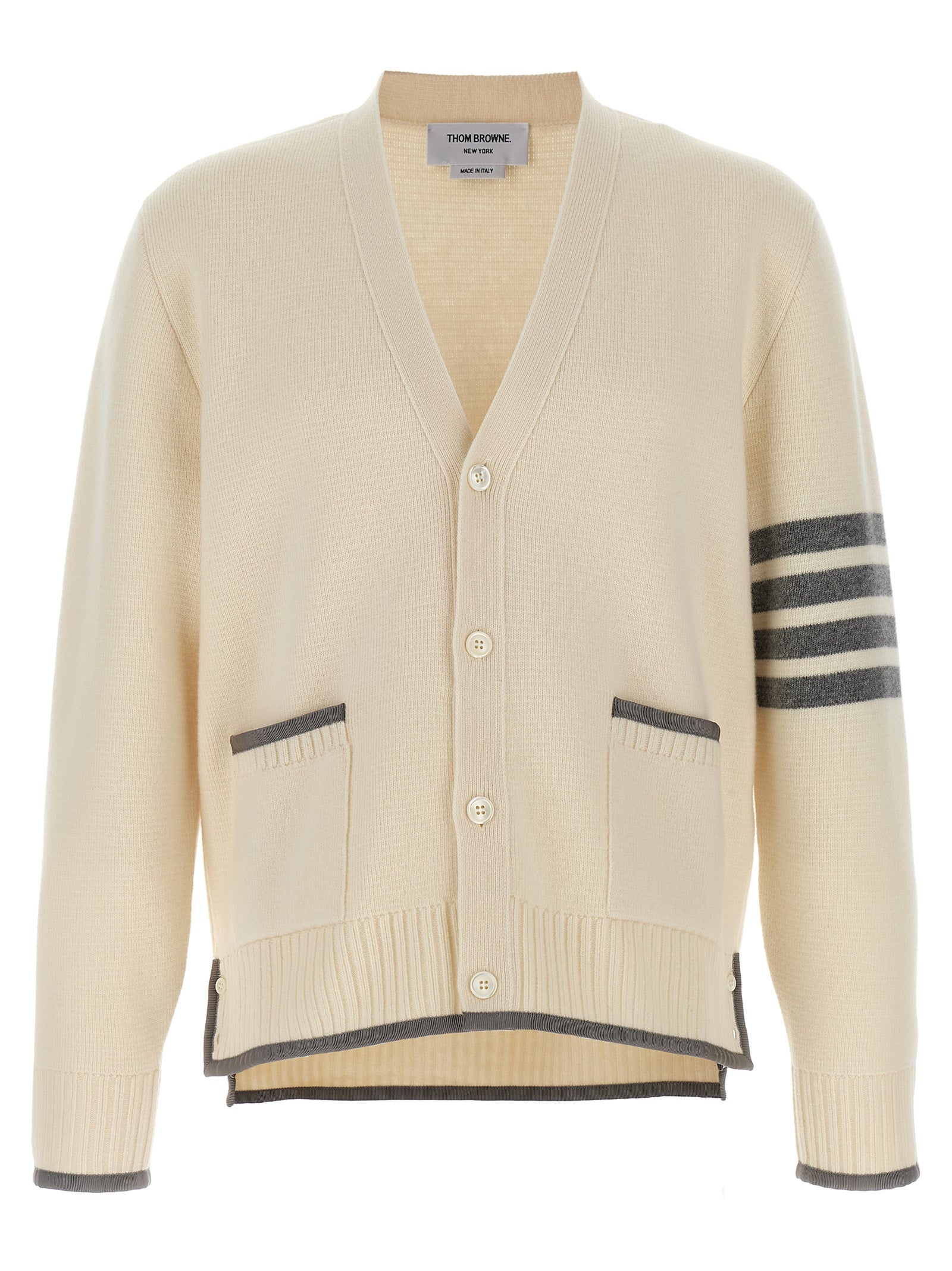 Thom Browne '4-Bar' Wool Cardigan