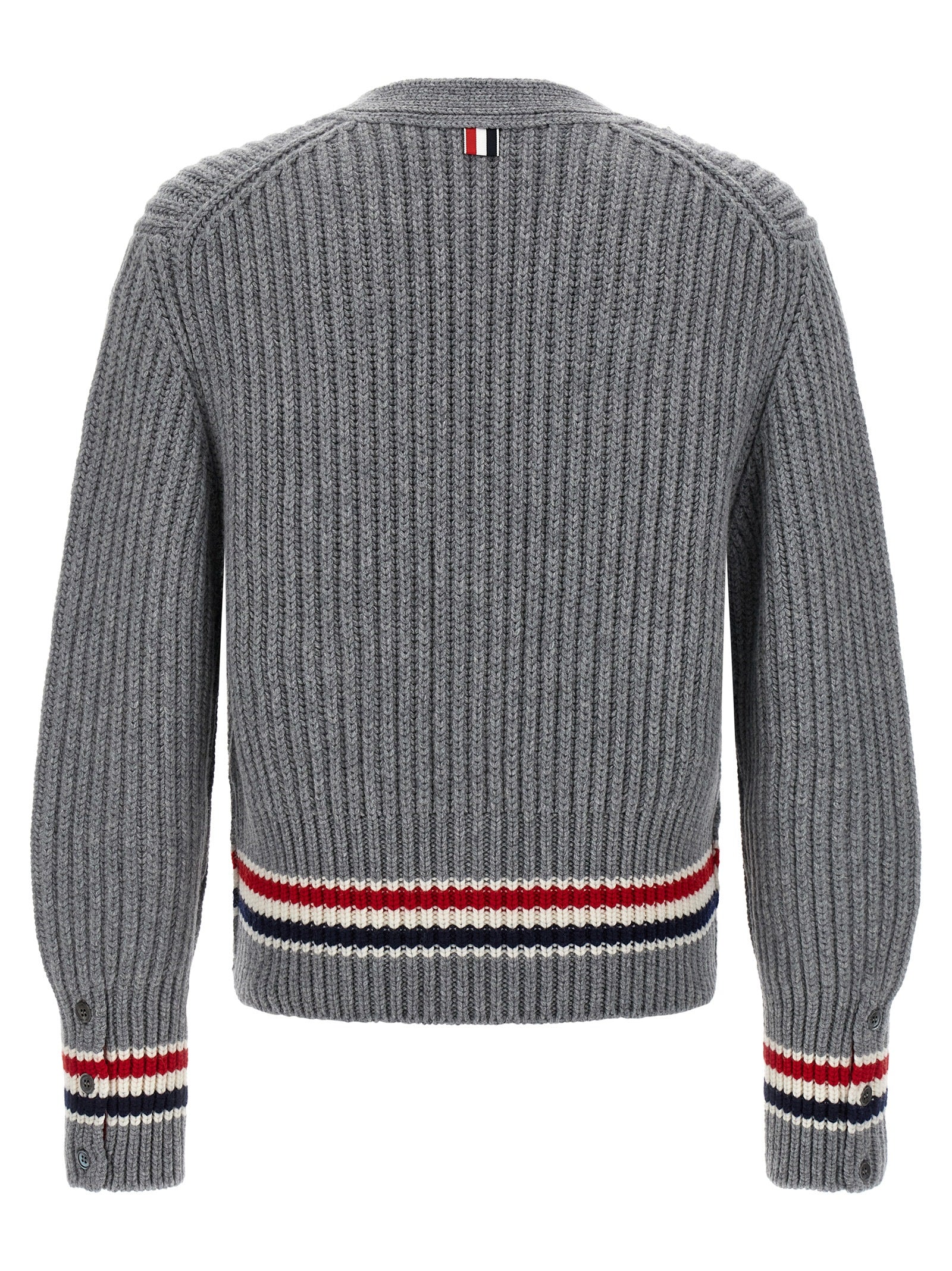Thom Browne Rwb Tape Cardigan