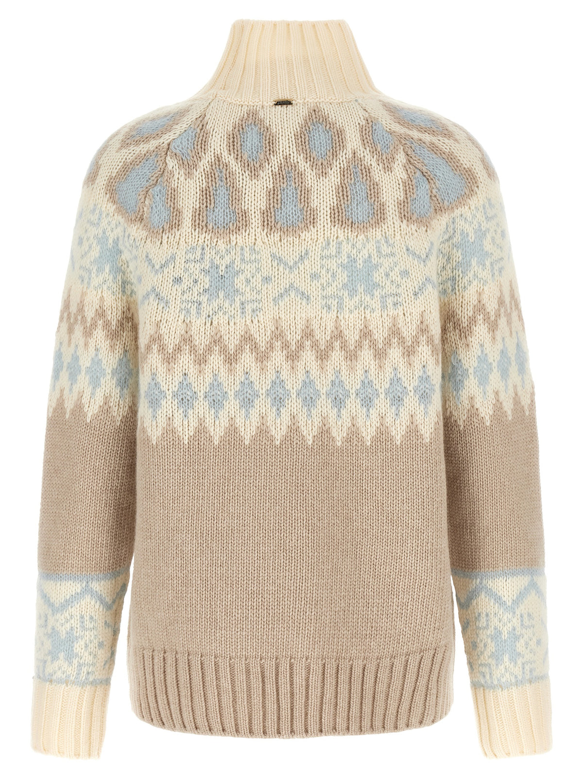 Herno Wool And Cashmere Sweater With Intarsia