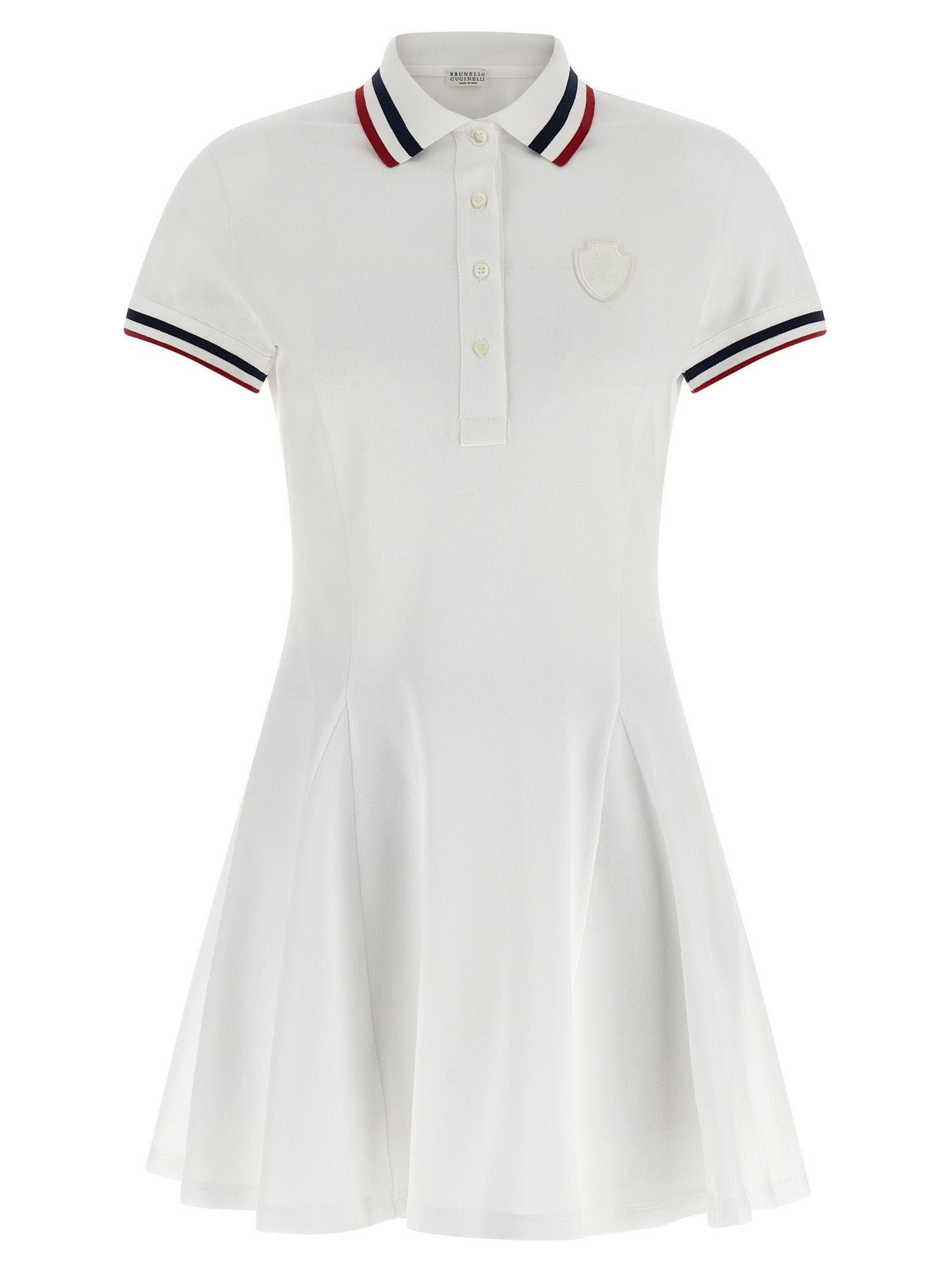 Brunello Cucinelli Logo Embroidery Tennis Dress