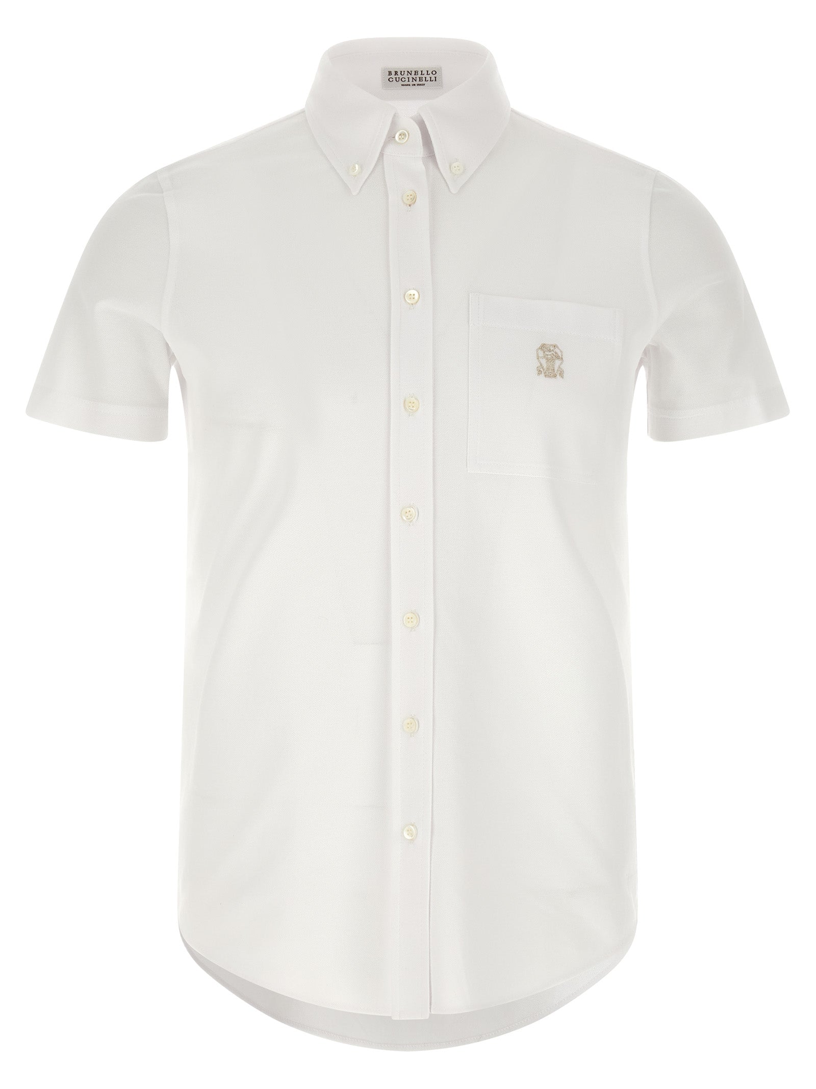 Brunello Cucinelli Logo Embroidery Shirt